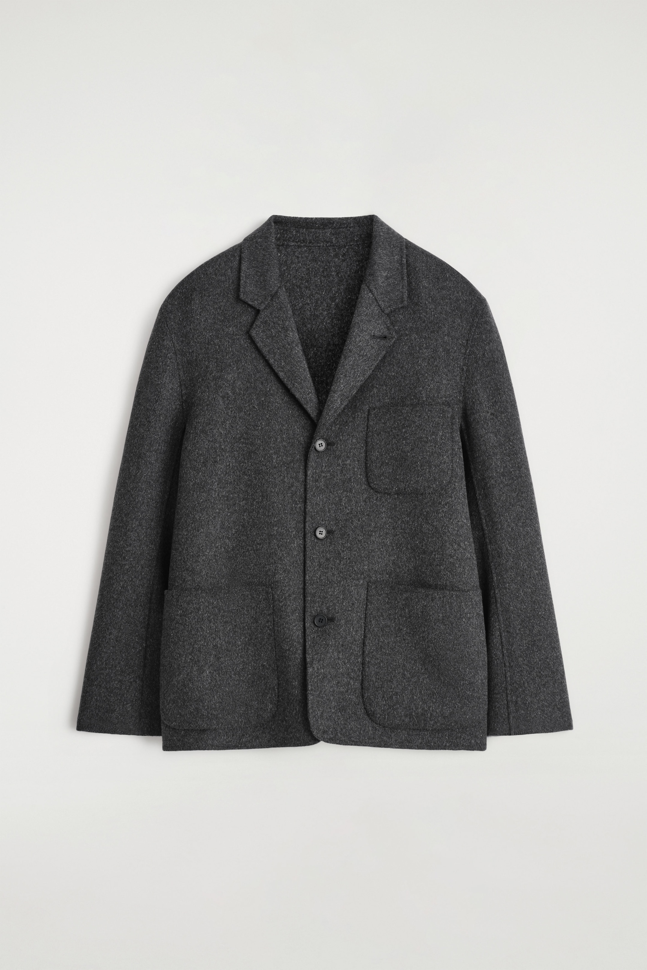 UNSTRUCTURED SPLIT WOOL BLAZER