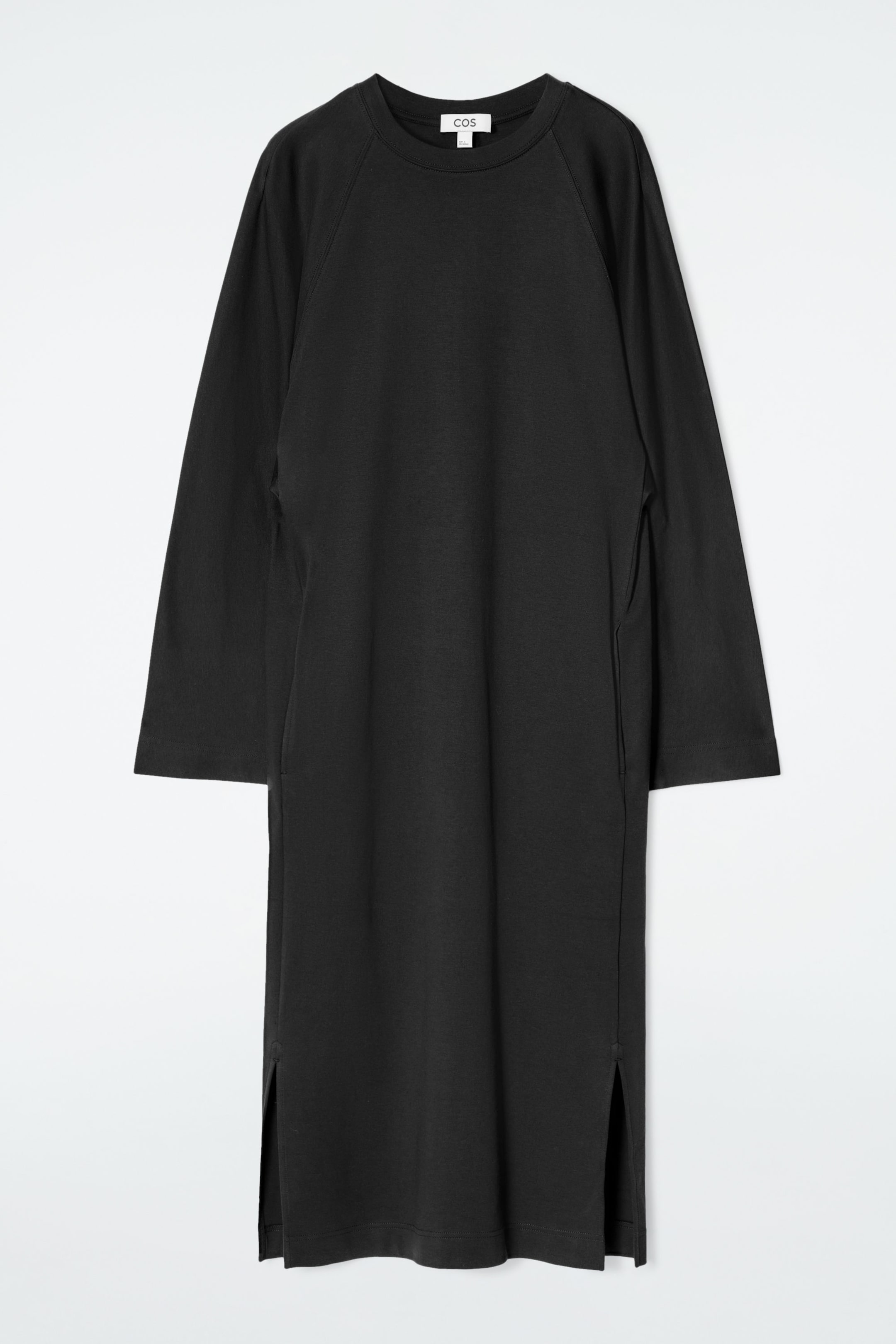 JERSEY MIDI COLUMN DRESS