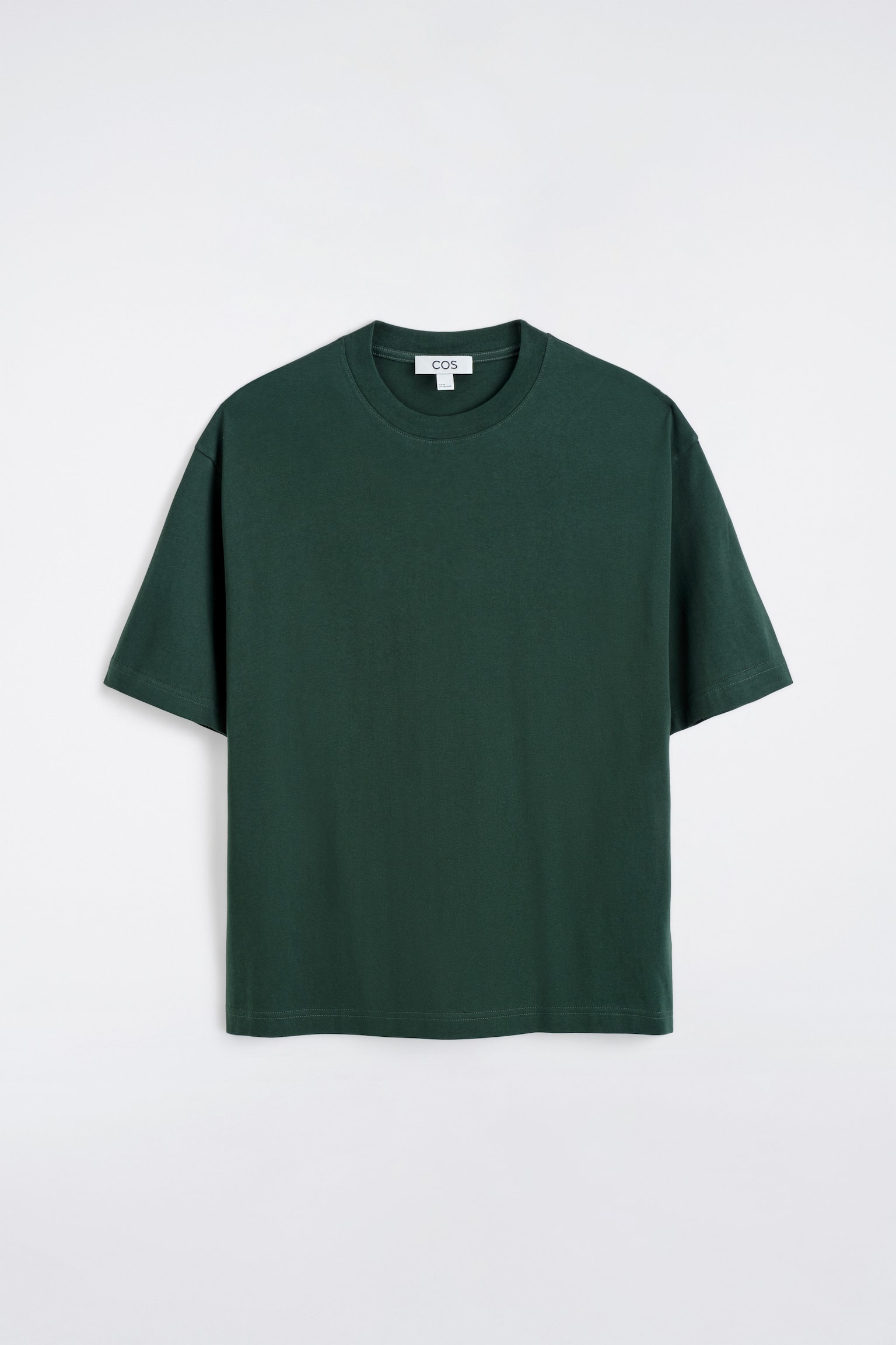 T-SHIRT I LETVÆGTSBOMULD – RELAXED - MØRKEGRØN/BEIGE/MARINEBLÅ/SORT/HVID/MELERET GRÅ - 1
