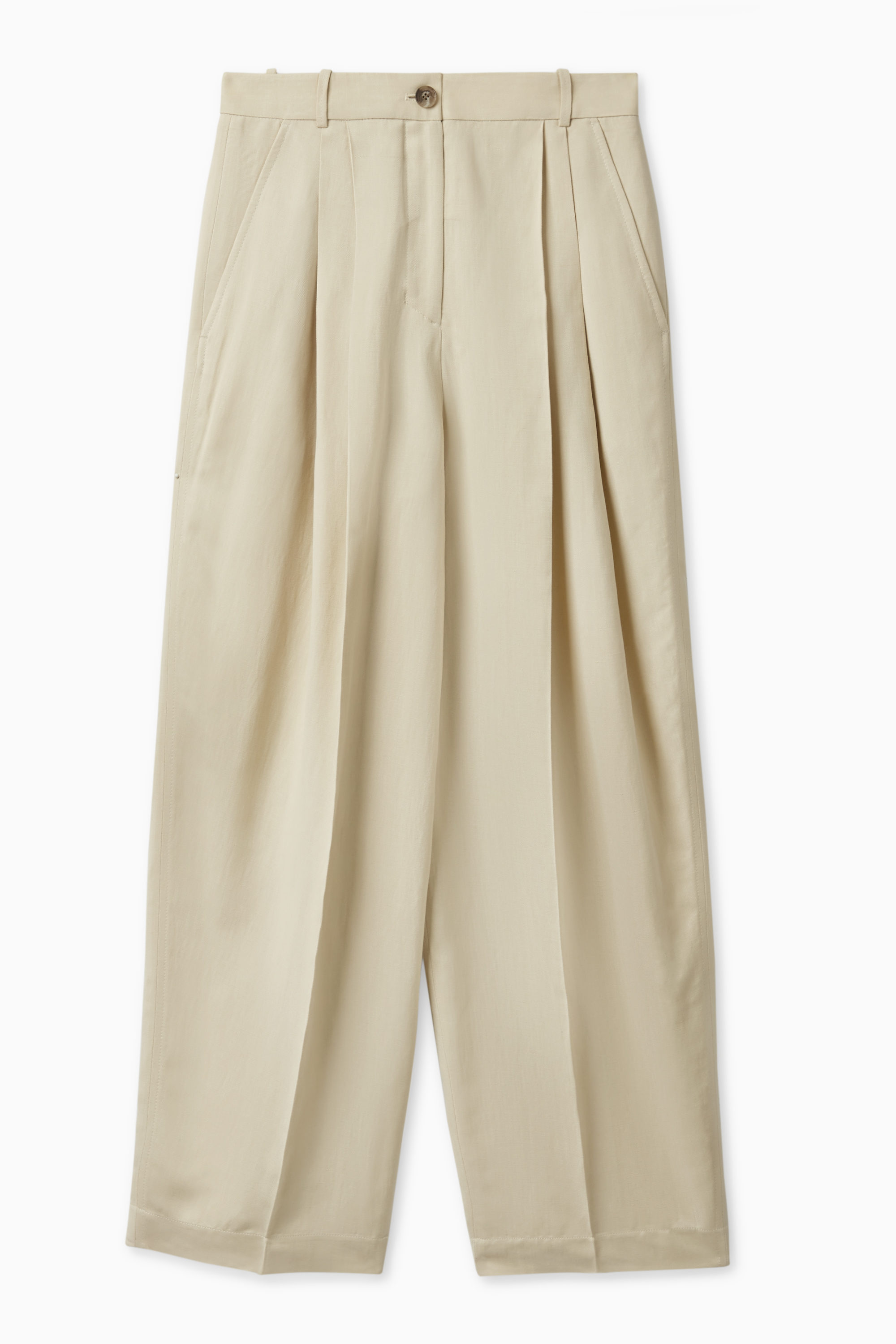 パンツ Ami Light Beige Tailored Trousers Beige Elasticized Trousers by AMI Paris on Sale