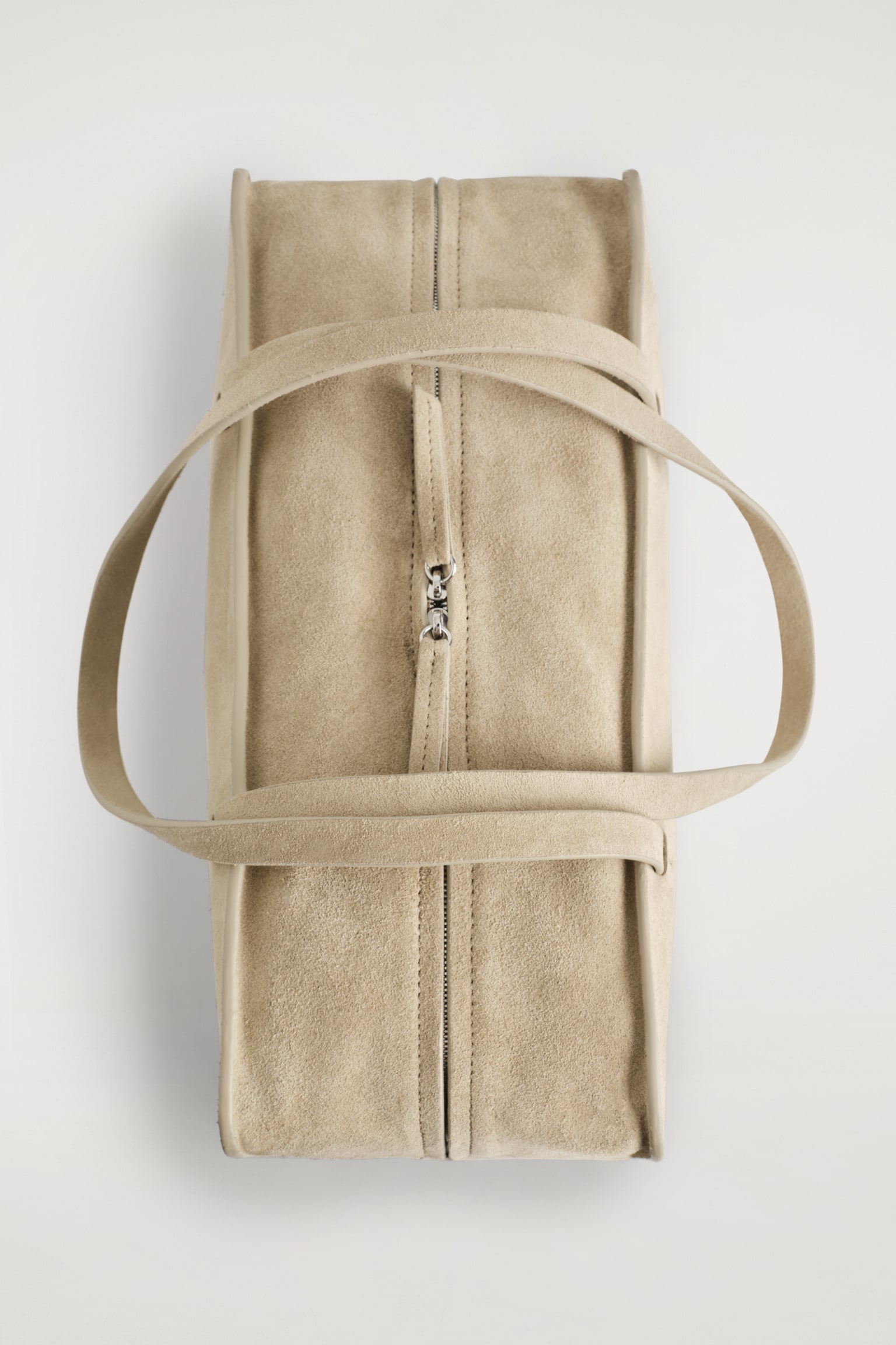 BORSA BOWLING MARAIS IN PELLE SCAMOSCIATA - CAPPUCCINO/NERO - 7