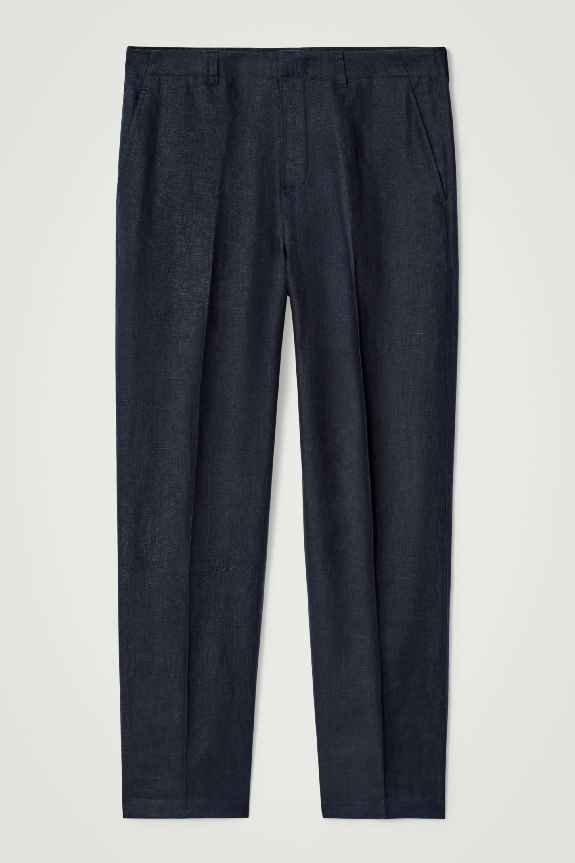 PLEATED WIDE-LEG DENIM PANTS - BLACK | COS