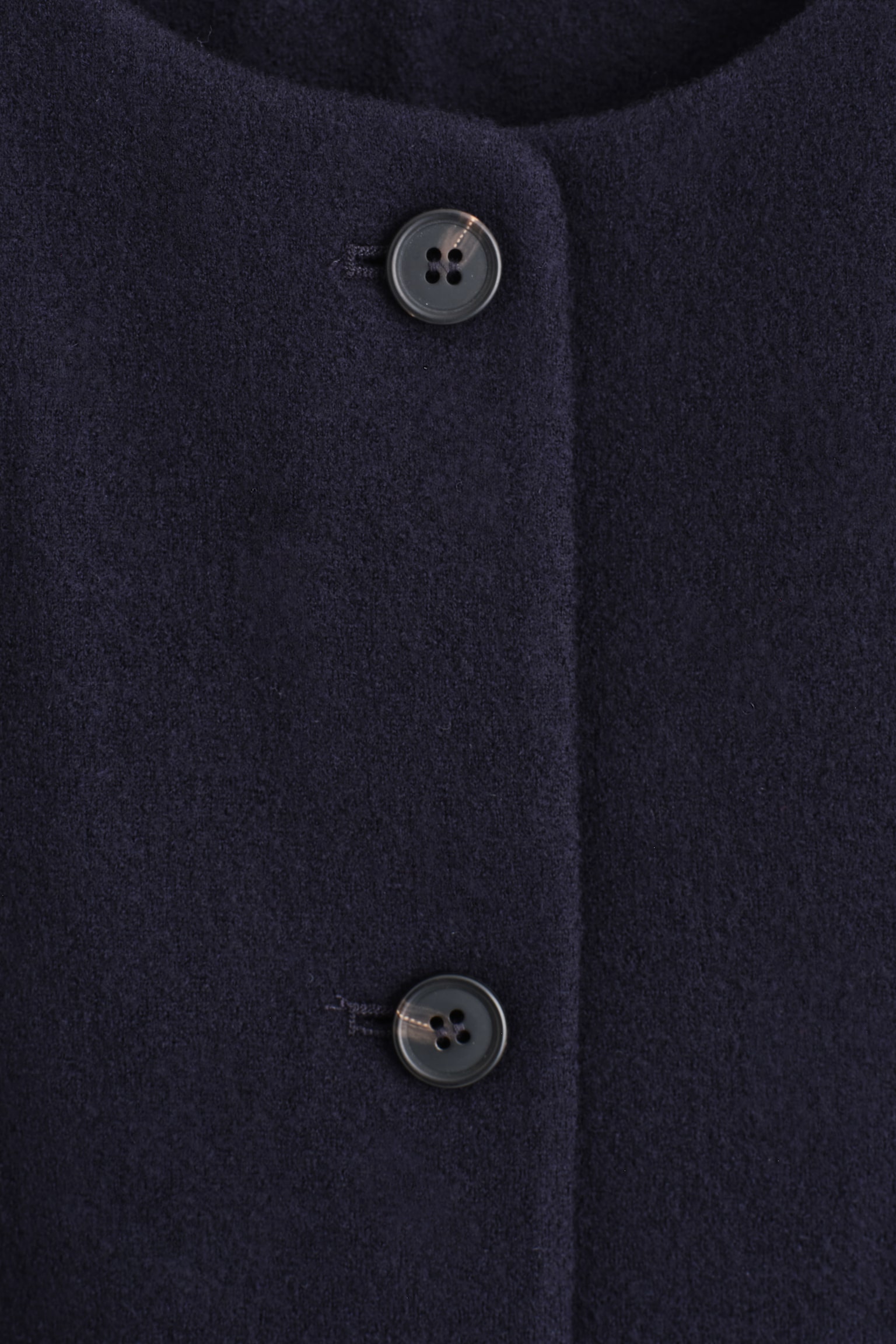 GILET EN MAILLE DE LAINE MÉRINOS BOUILLIE - BLEU MARINE - 5