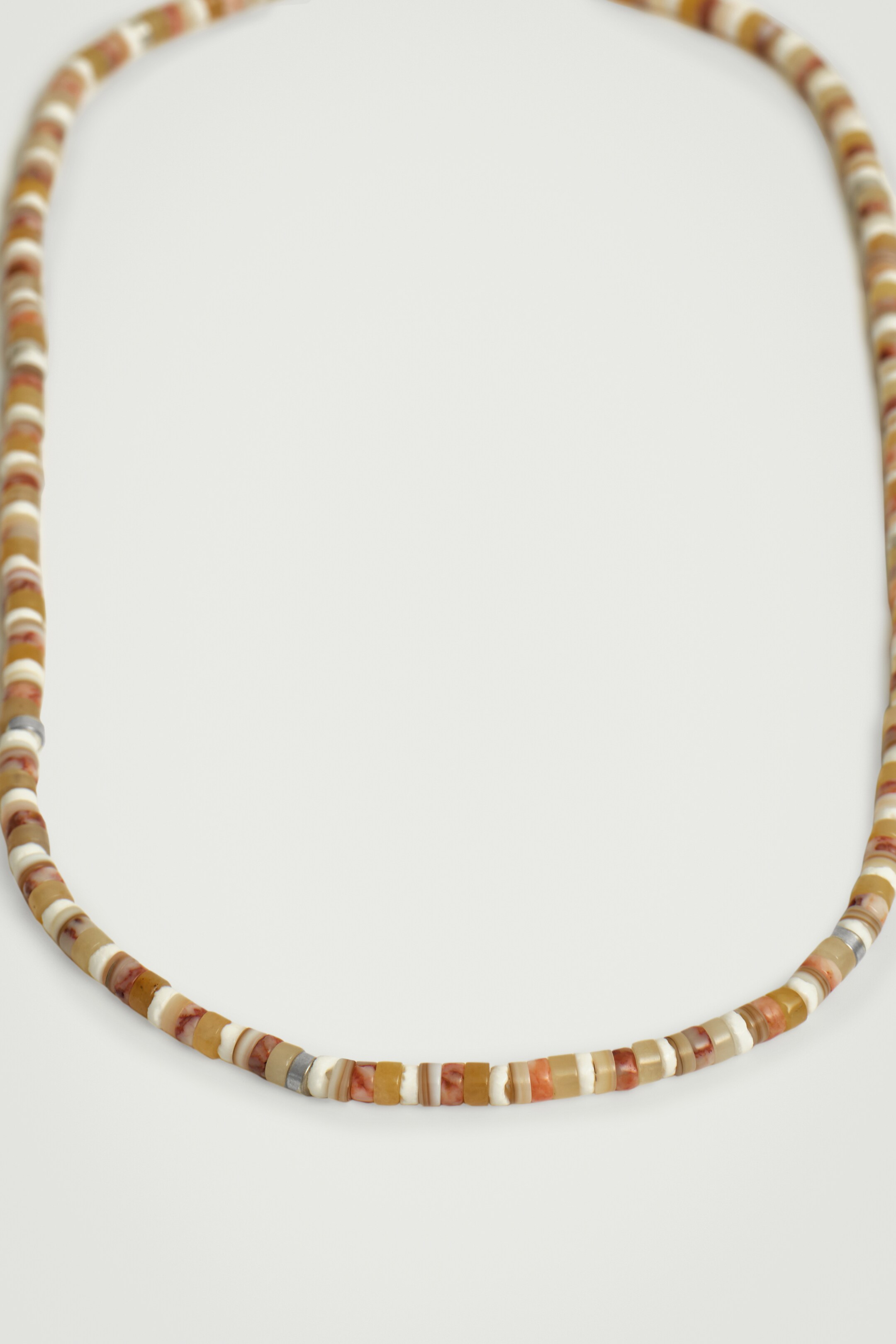 Προβολή μεγαλύτερης εικόνας: ΚΟΛΙΕ ΜΕ ΧΑΝΤΡΕΣ ΑΠΟ ΗΜΙΠΟΛΥΤΙΜΟΥΣ ΛΙΘΟΥΣ - ΑΣΗΜΙ / ΠΟΡΤΟΚΑΛΙ - Men | H&M GR 3