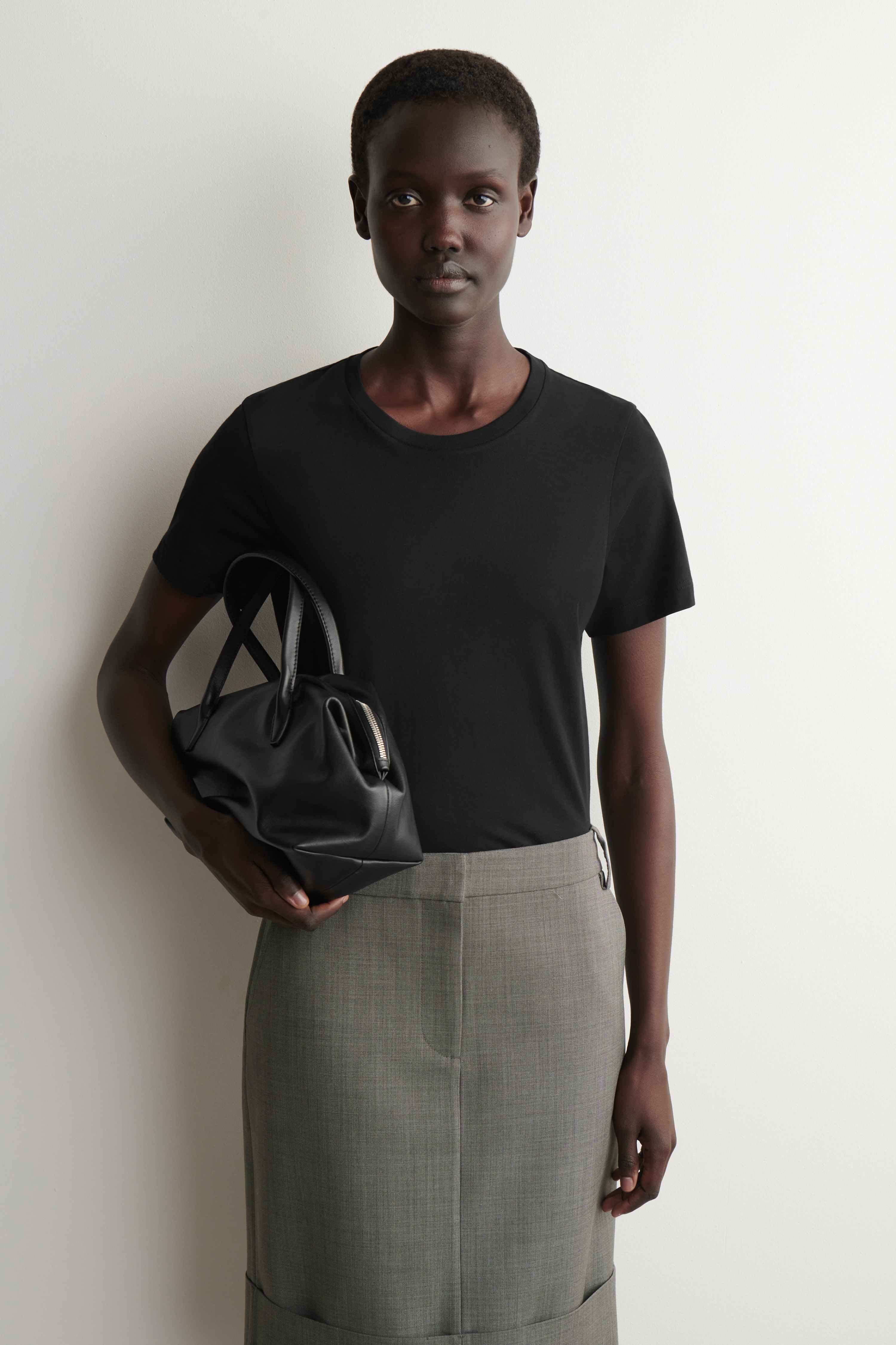 T-SHIRT COL ROND EN COTON