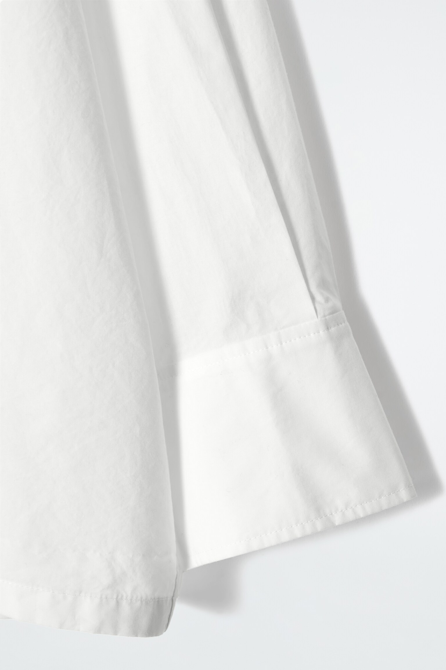 CHEMISE OVERSIZE À PLI DANS LE DOS EN COTON - ÉCRU - 5