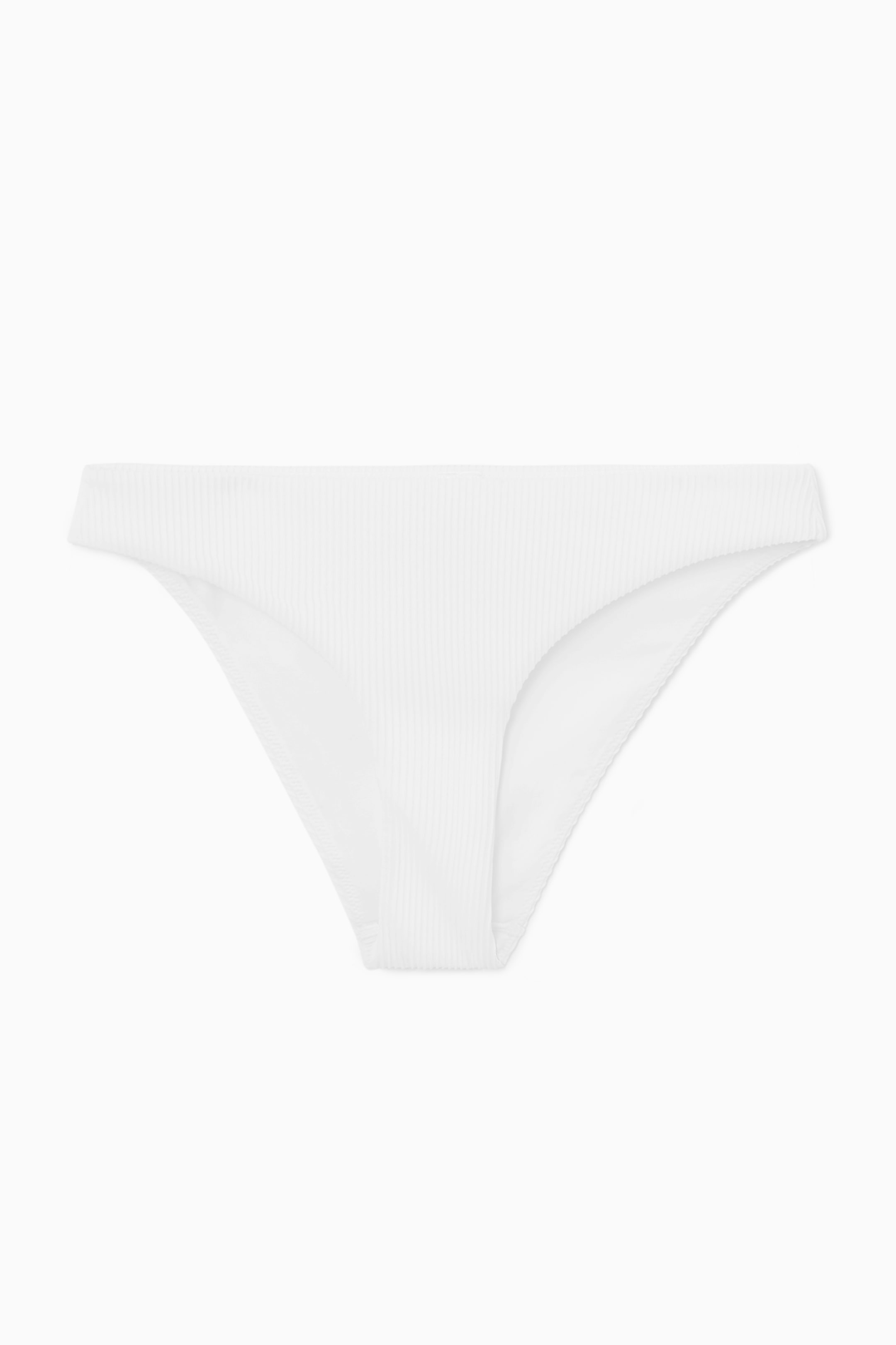 Grösseres Bild ansehen: GERIPPTE BIKINIHOSE - WEISS - DAMEN | H&M CH 1