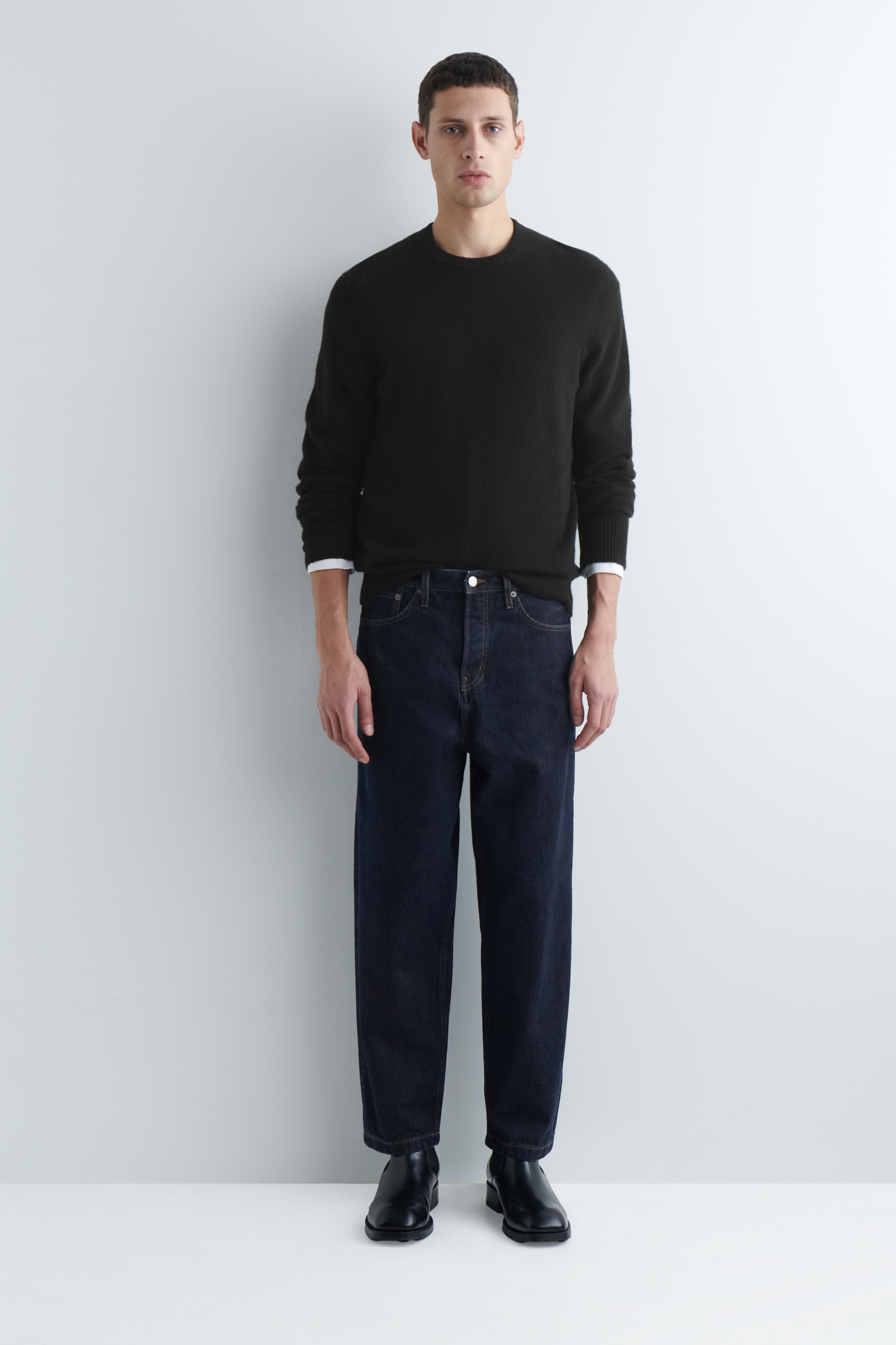 DŻINSY DOME – PROSTE / DO KOSTEK - CIEMNONIEBIESKI/CIEMNONIEBIESKI/CZARNY/CIEMNOSZARY/CZARNY