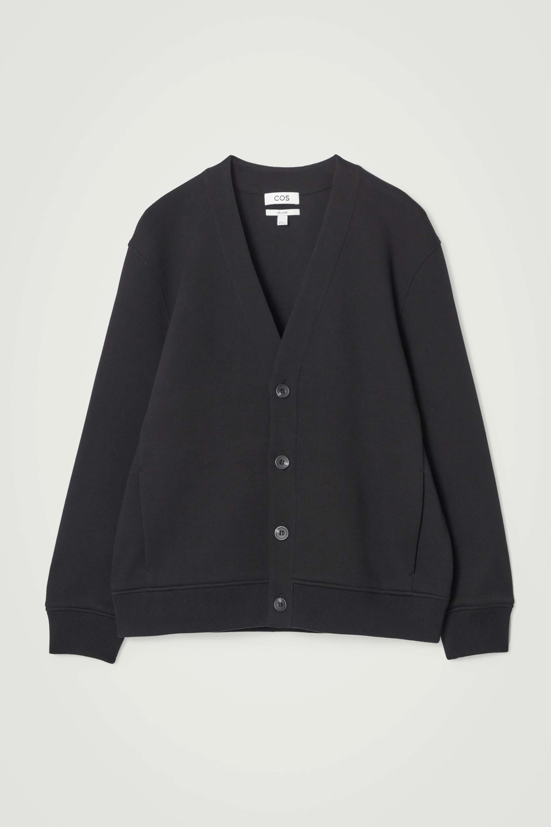Agrandir l'image: CARDIGAN COL V EN JERSEY DE NÉOPRÈNE - NOIR - HOMME | H&M CH 1