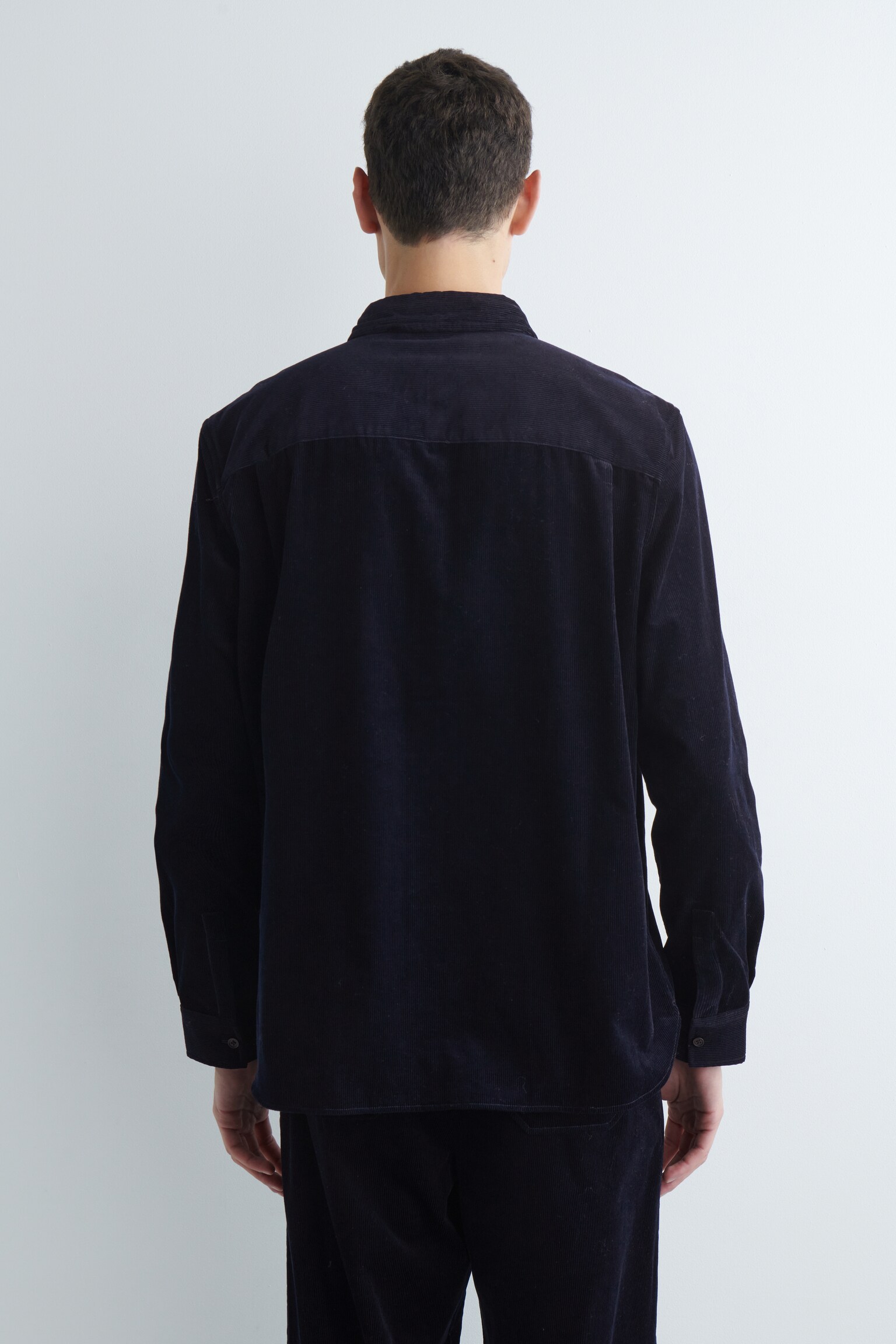 LOCKERES CORDHEMD - NAVYBLAU - 3