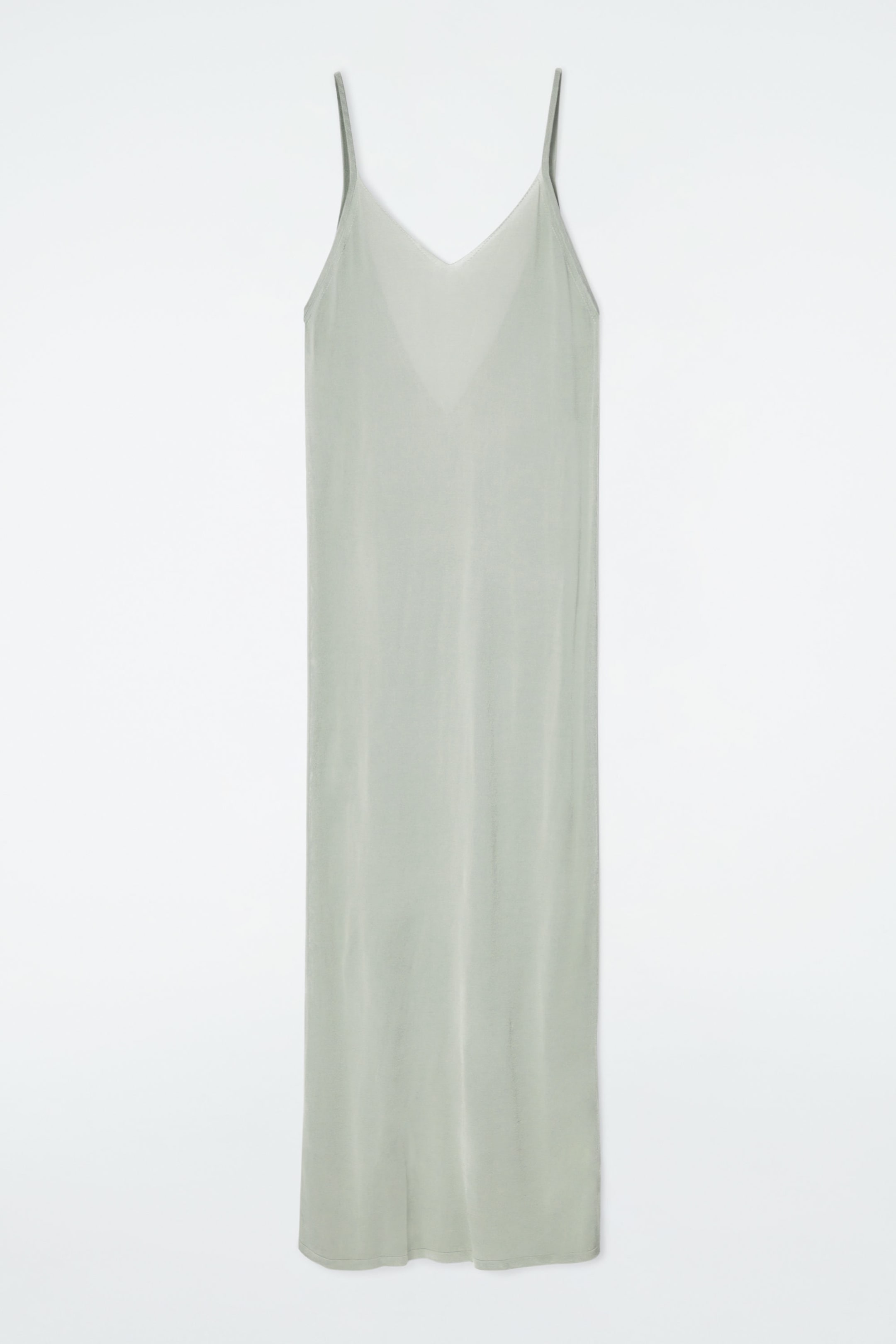 SUKIENKA TYPU SLIP DRESS Z PRZEŚWITUJĄCEJ DZIANINY