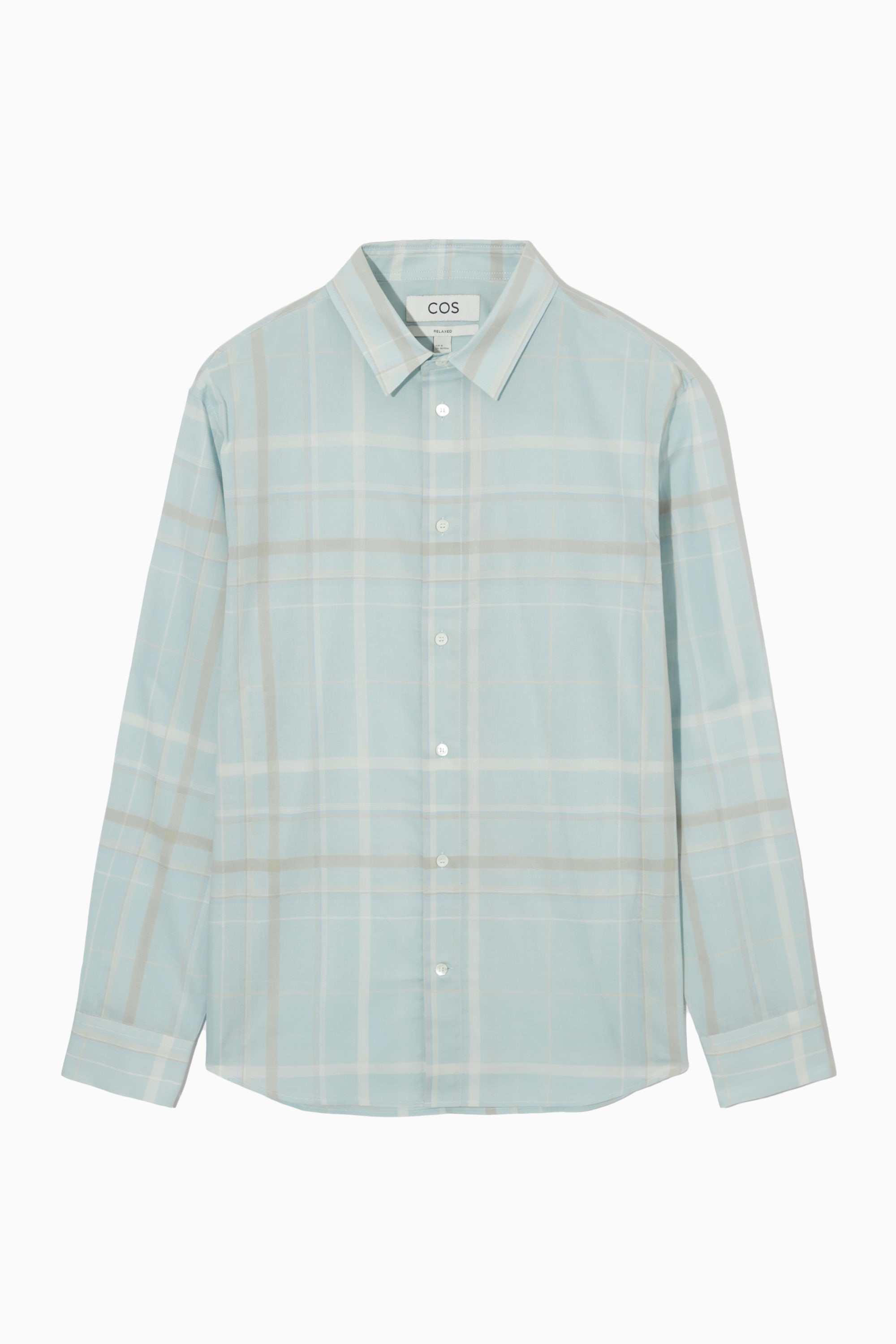 【oan】See-through Check Shirt being_human_pink_checks_cotton