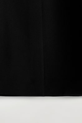 TAILORED SILK TOP — CARBON 6
