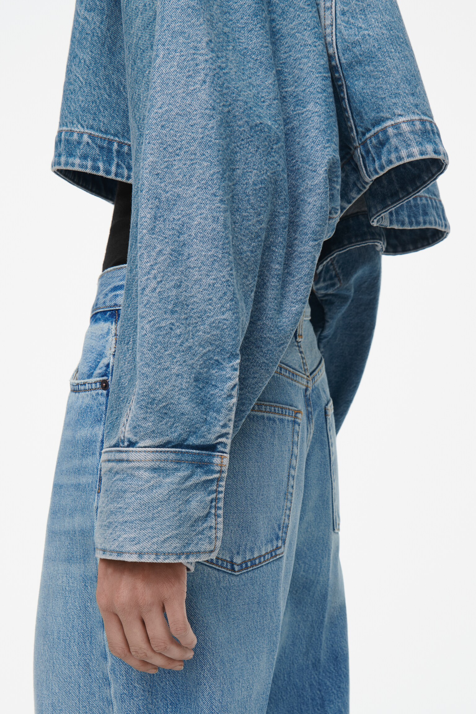 VESTE COURTE DENIM - BLEU CIEL - 3