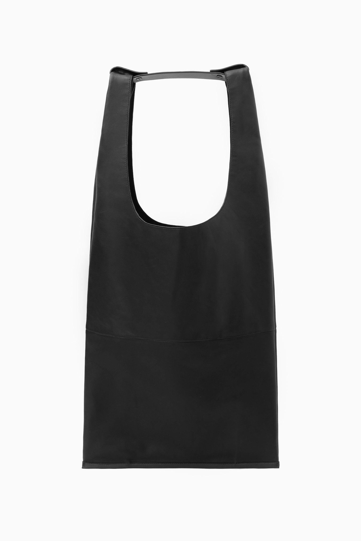 SLIM TOTE - LEATHER - BLACK