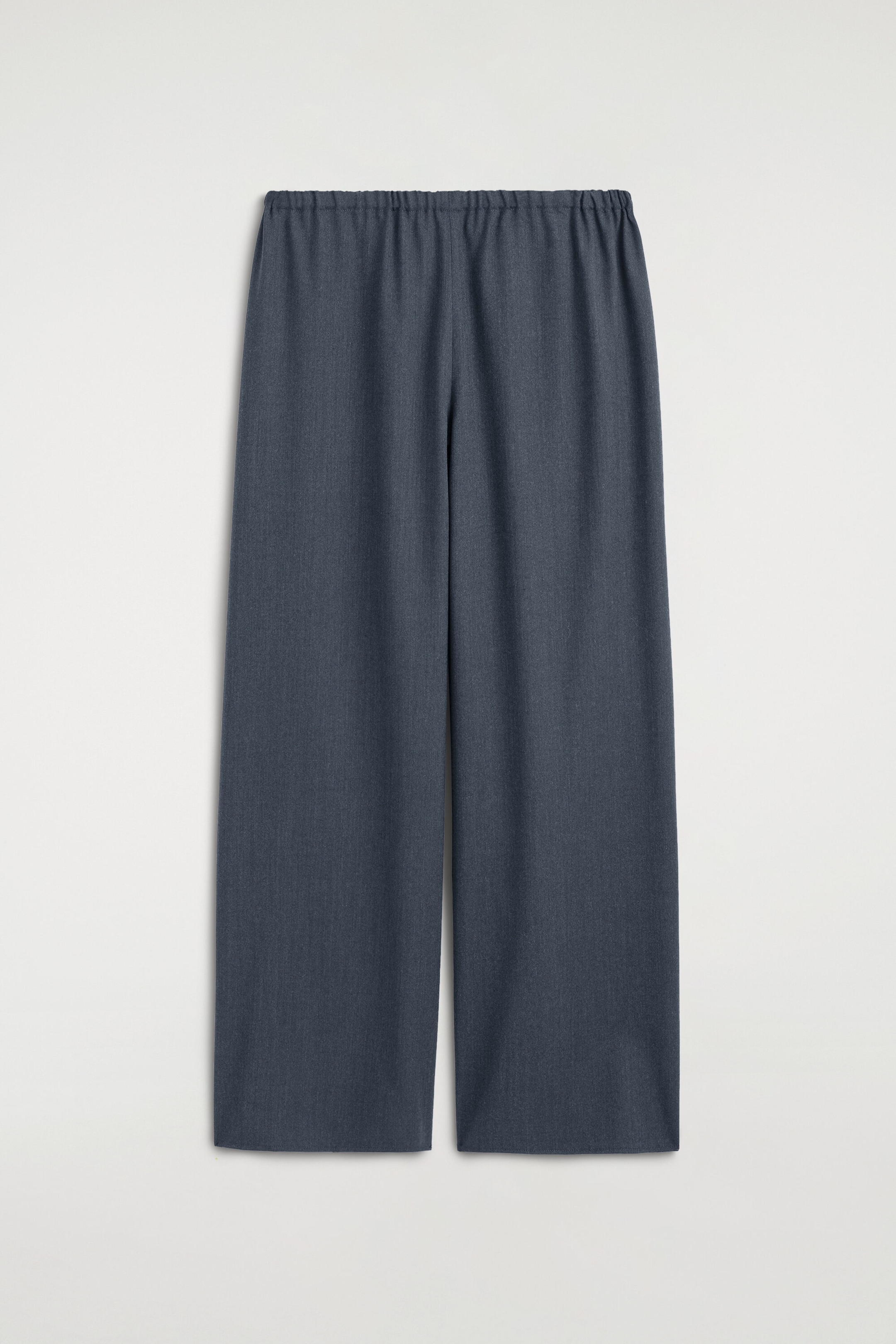 WOOL-BLEND WIDE-LEG PANTS