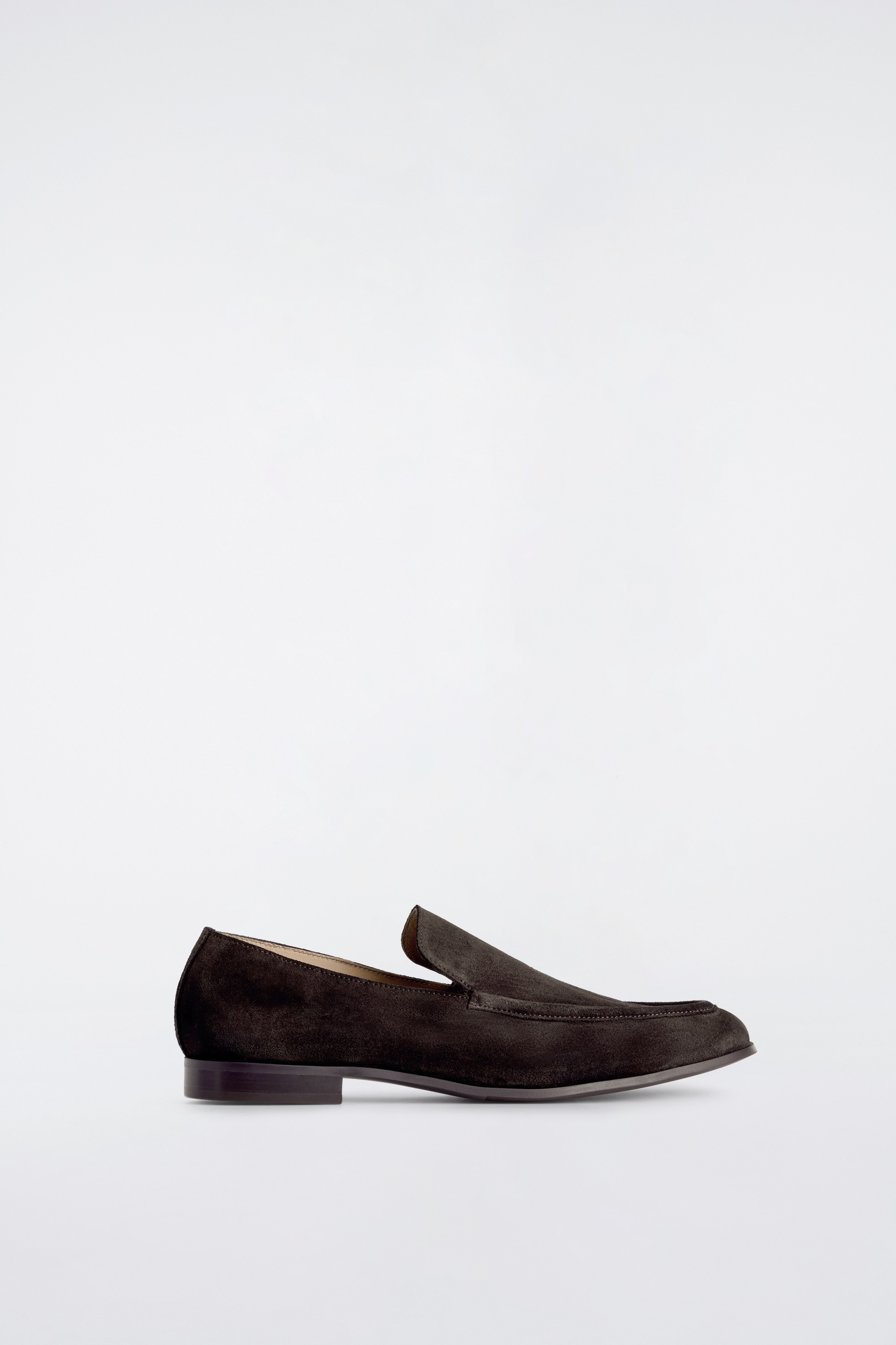 LOAFERS AUS SPALT-VELOURSLEDER - BRAUN