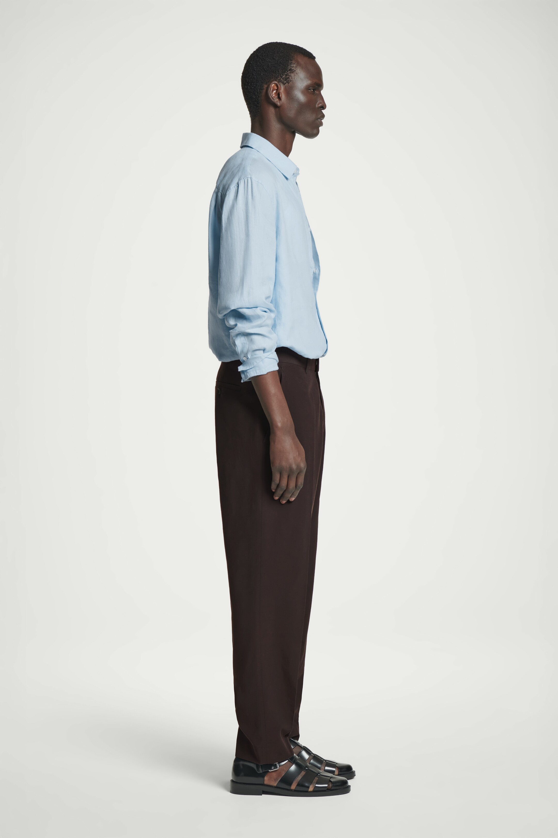 Agrandir l'image: CHEMISE DÉCONTRACTÉE EN LIN - BLEU CIEL - HOMME | H&M FR 3