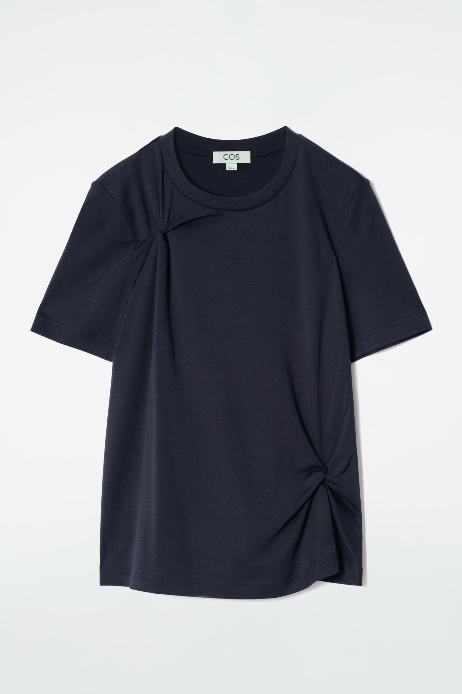 CAMISETA CON DETALLE DE NUDOS - AZUL MARINO/ROJO - 2
