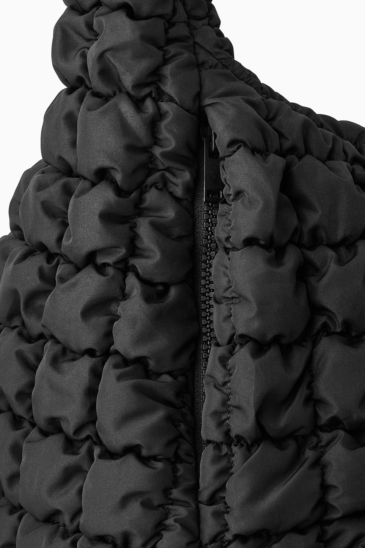 OVERSIZED QUILTED CROSSBODY BAG - BLACK | COS US