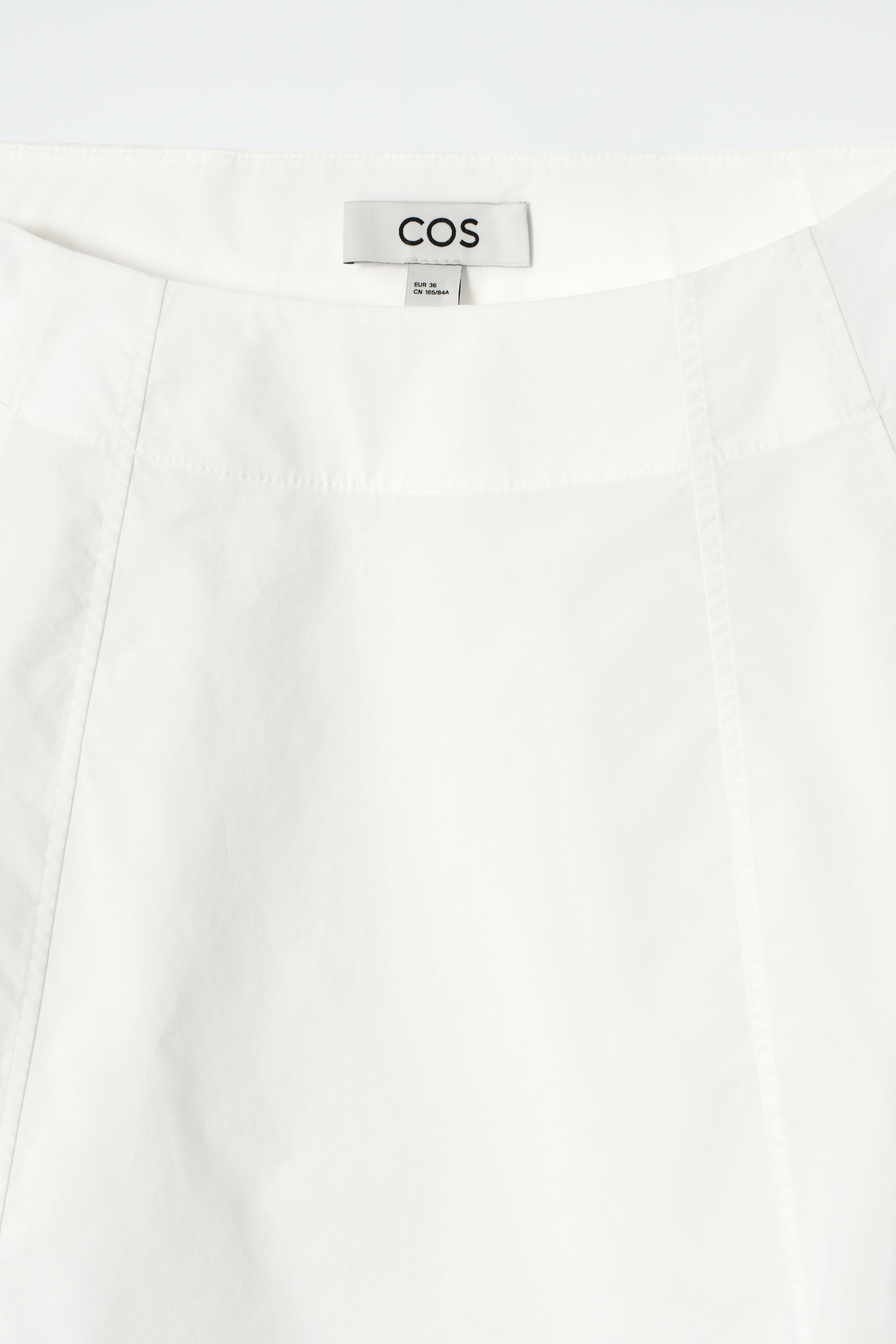 Grotere afbeelding bekijken: Volumineuze katoenen blouse met boothals - WIT - DAMES | H&M BE 7