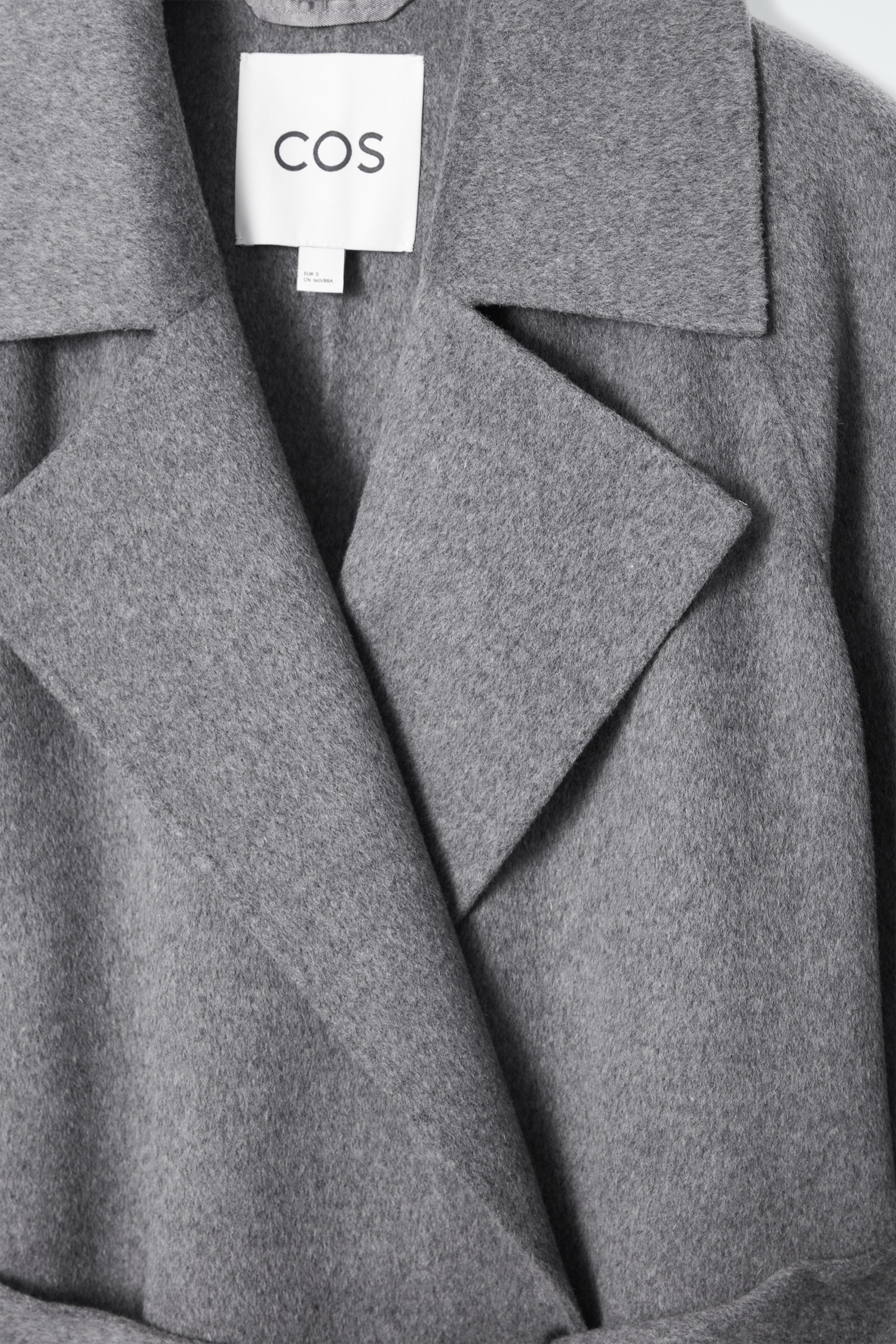 Größeres Bild ansehen: MANTEL AUS DOUBLEFACE-WOLLE MIT GÜRTEL - GRAU - Ladies | H&M DE 8