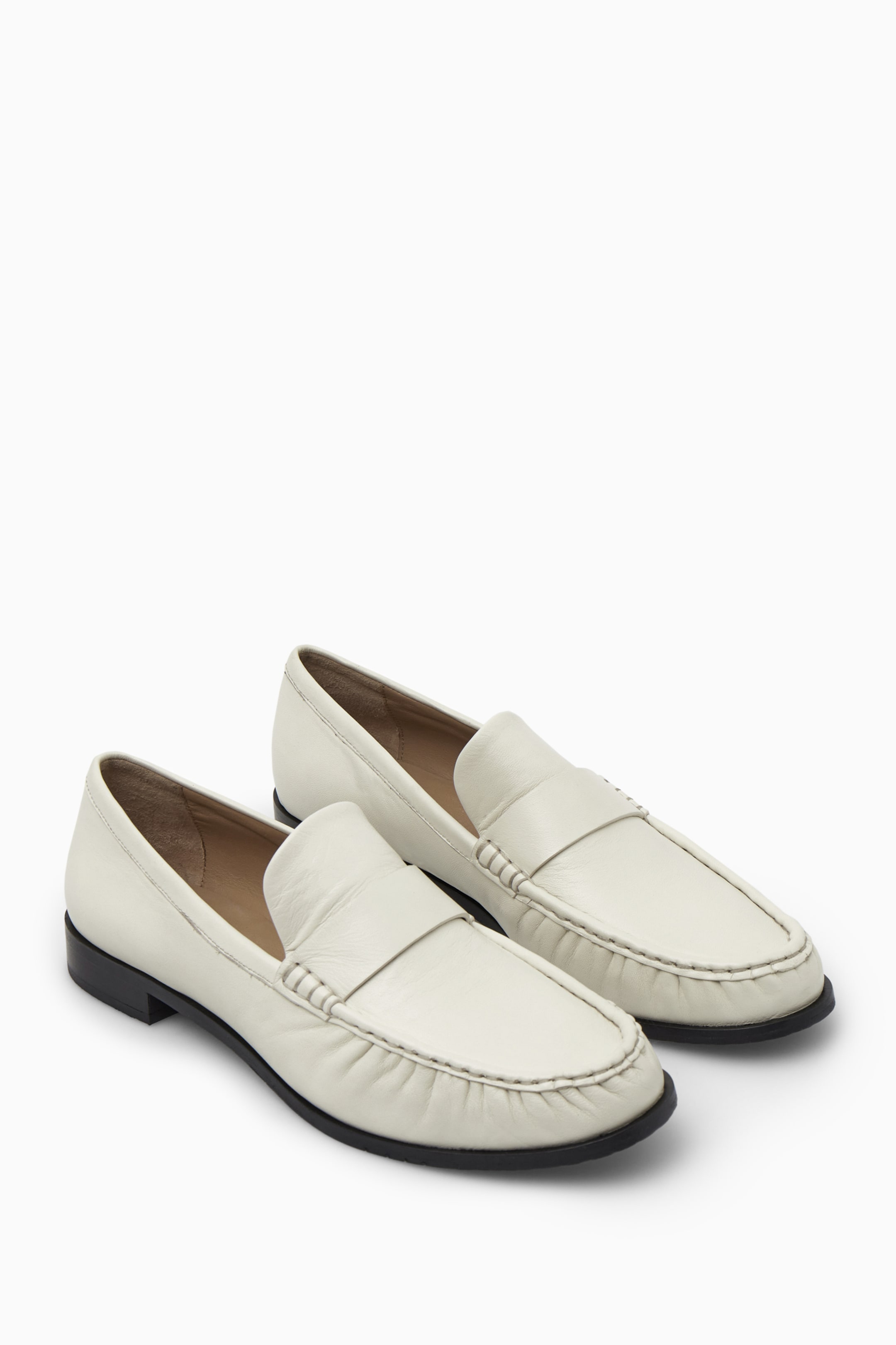 View larger image: LEATHER LOAFERS - OFF WHITE - Ladies | H&M GB 2