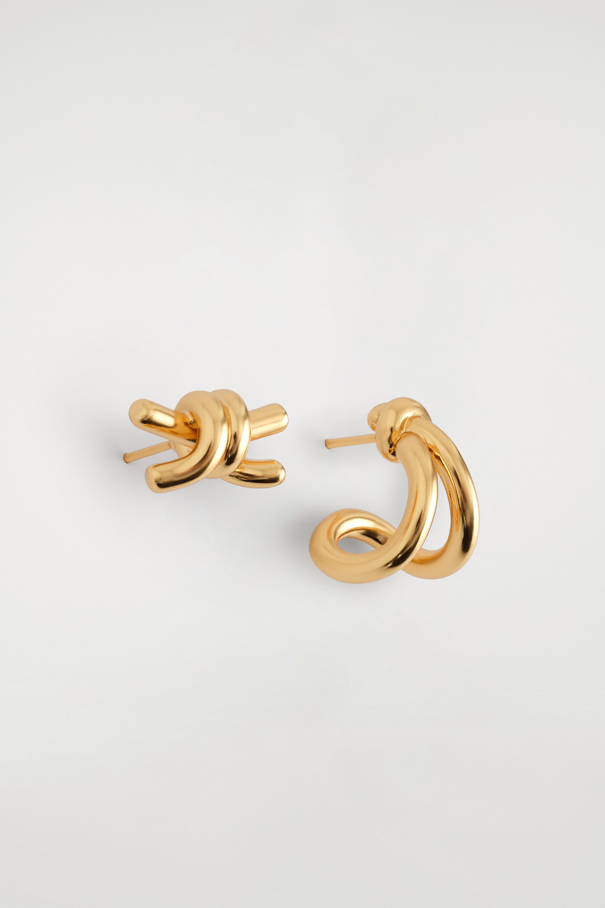 Mismatched Knotted Earrings