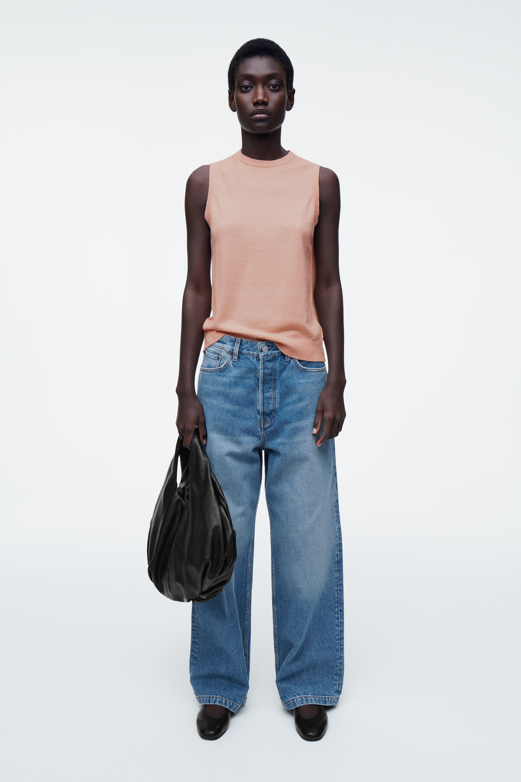 Ver imagen más grande: TOP EN MEZCLA DE LINO Y LANA MERINO - ROSA EMPOLVADO - MUJER | H&M ES 2