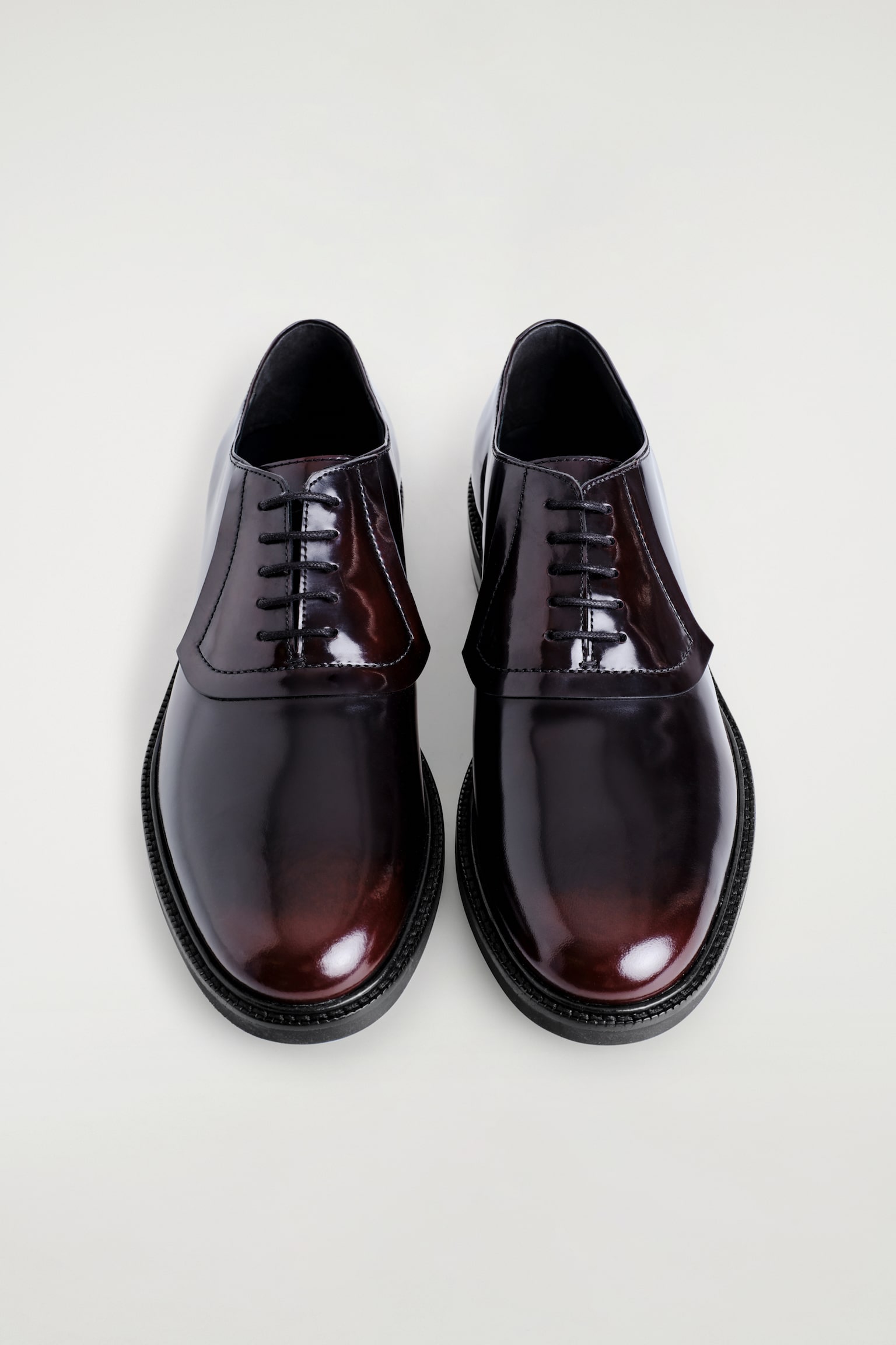 ZAPATOS OXFORD DE PIEL - BURDEOS - 3