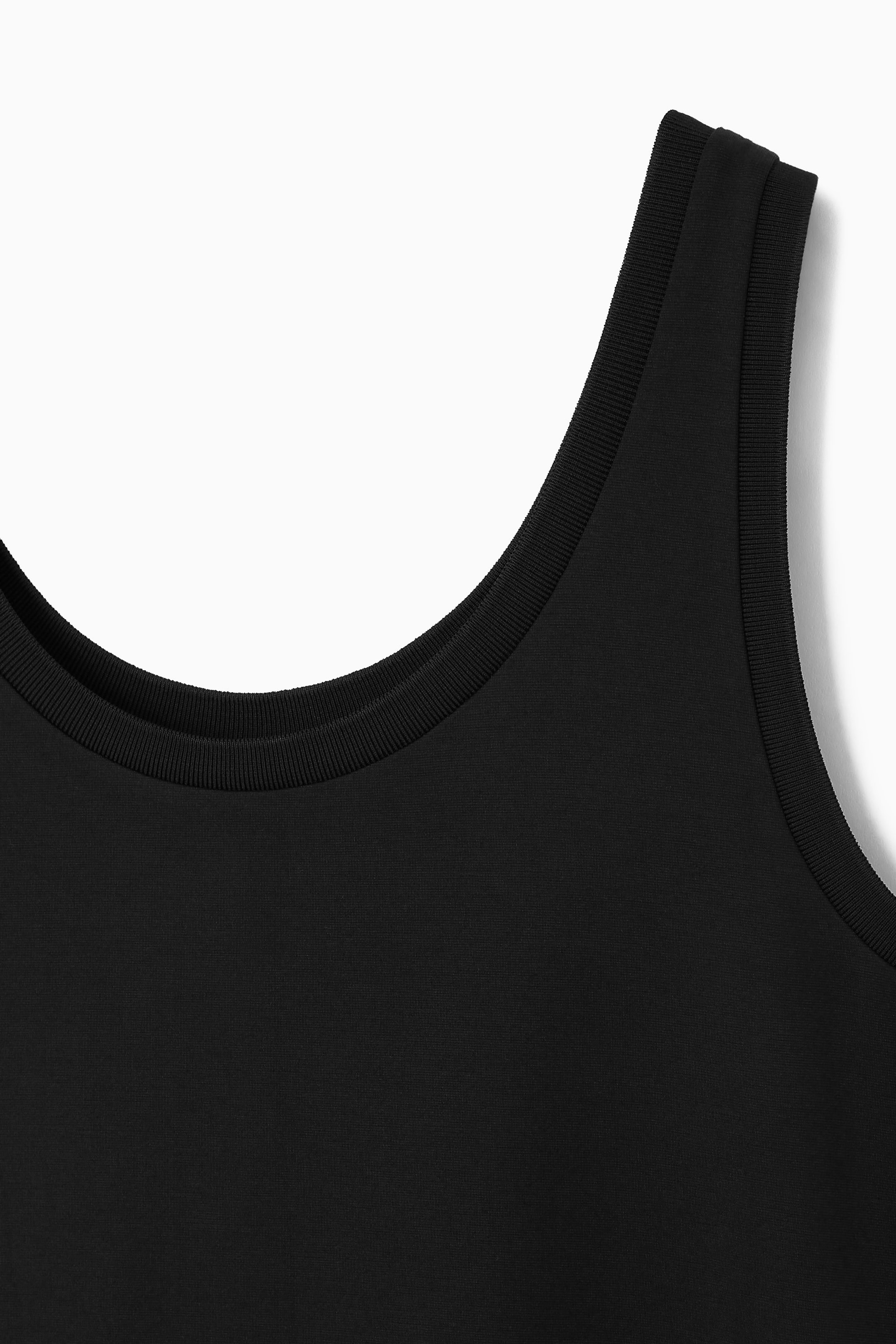 SCOOP-NECK JERSEY MIDI DRESS
