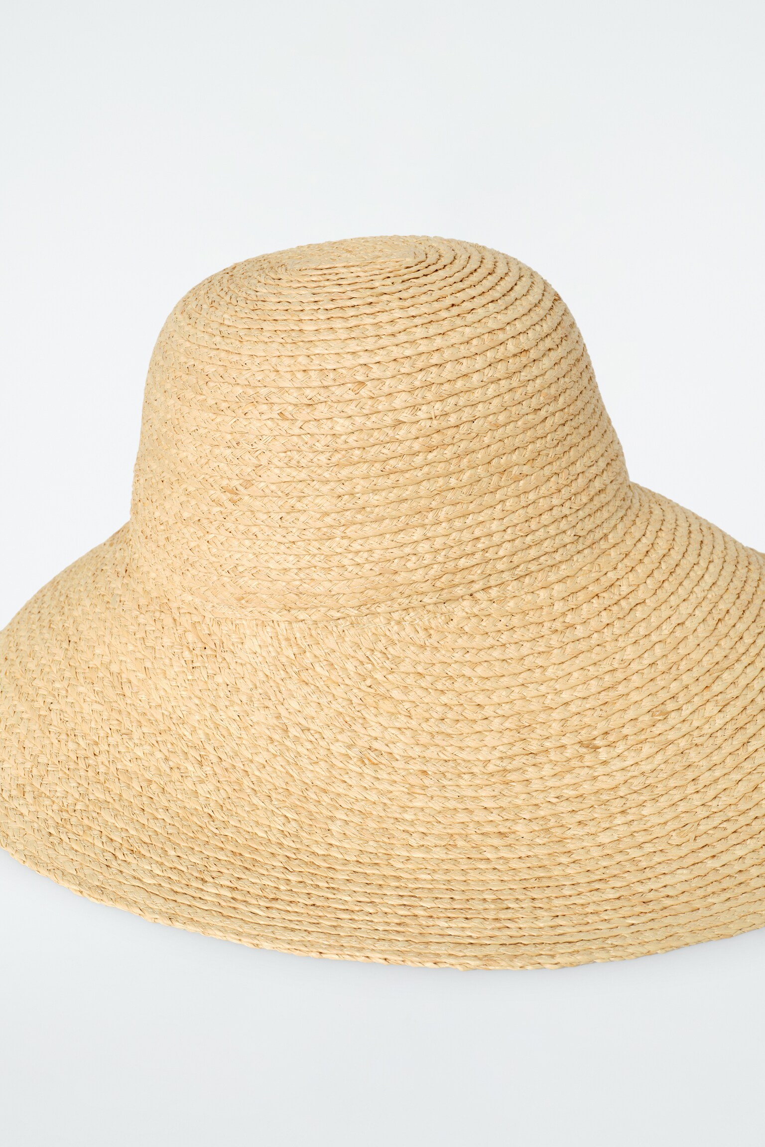 WIDE-BRIM STRAW HAT - BEIGE - 4