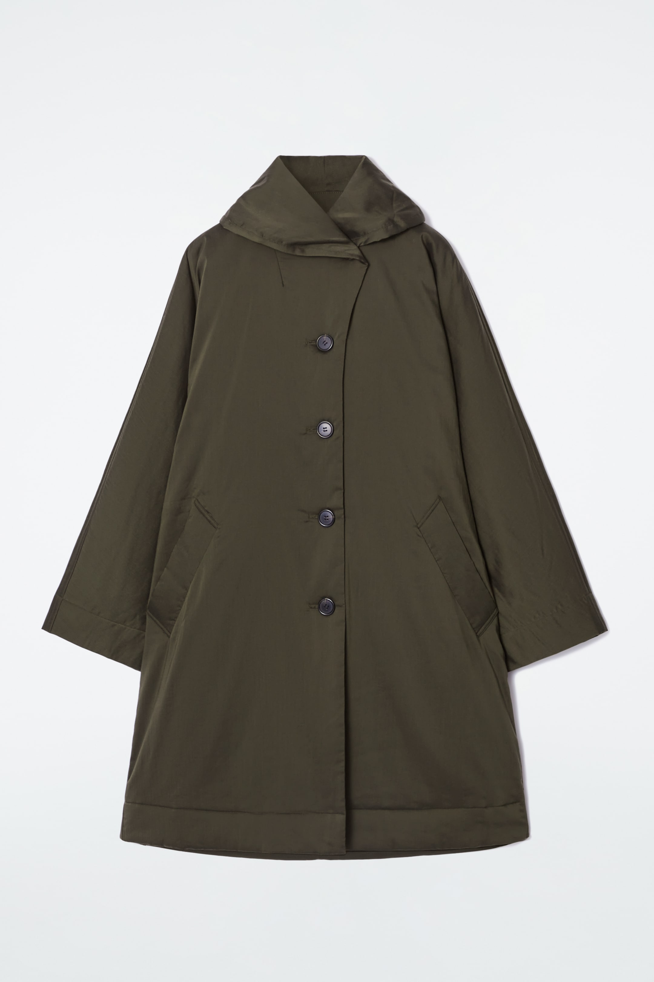 View larger image: OVERSIZED SHAWL-COLLAR PADDED COAT - KHAKI - Ladies | H&M GB 7