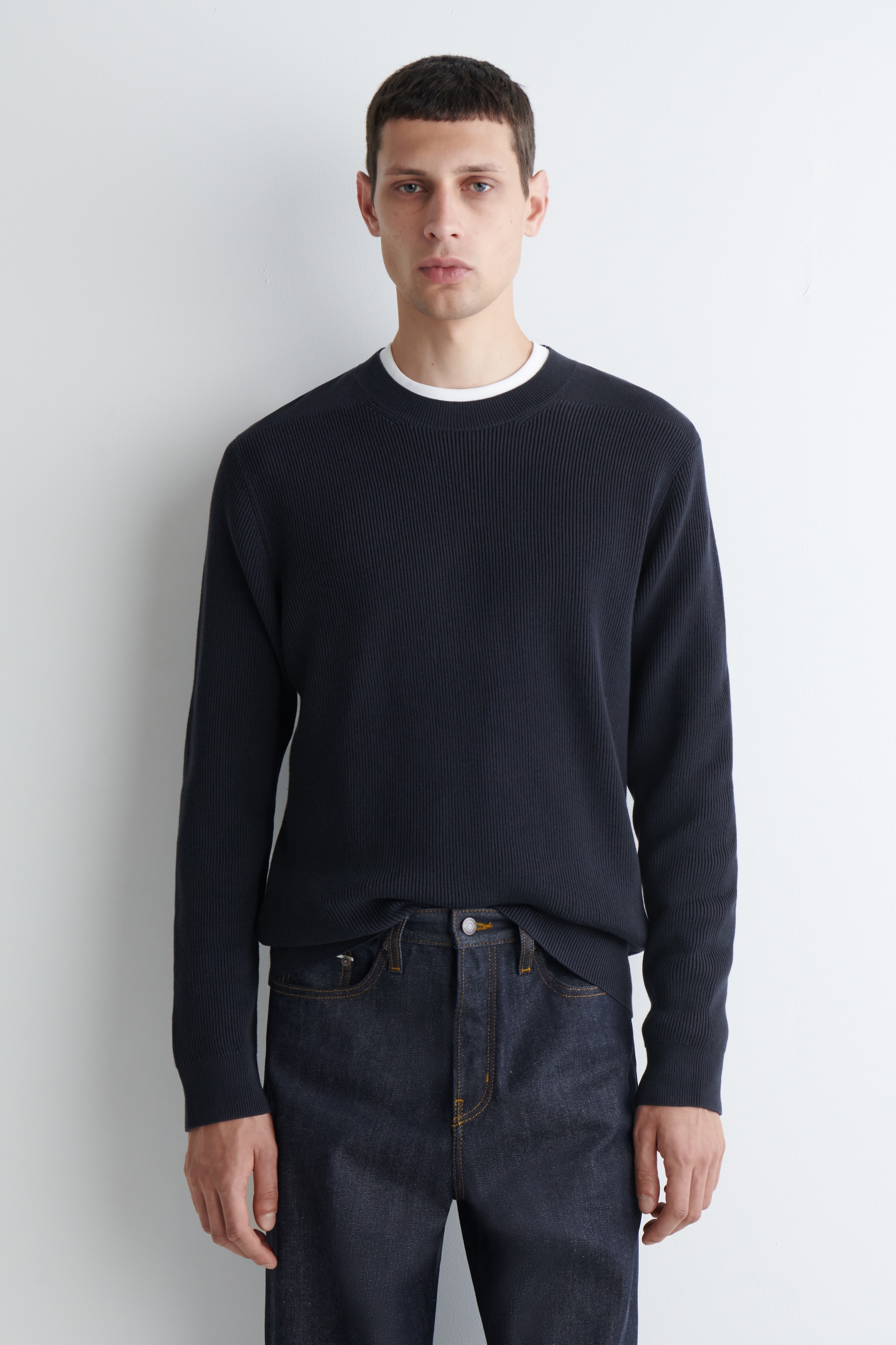 Ingrandisci l'immagine: COTTON CREW-NECK JUMPER - NAVY - UOMO | H&M CH 1
