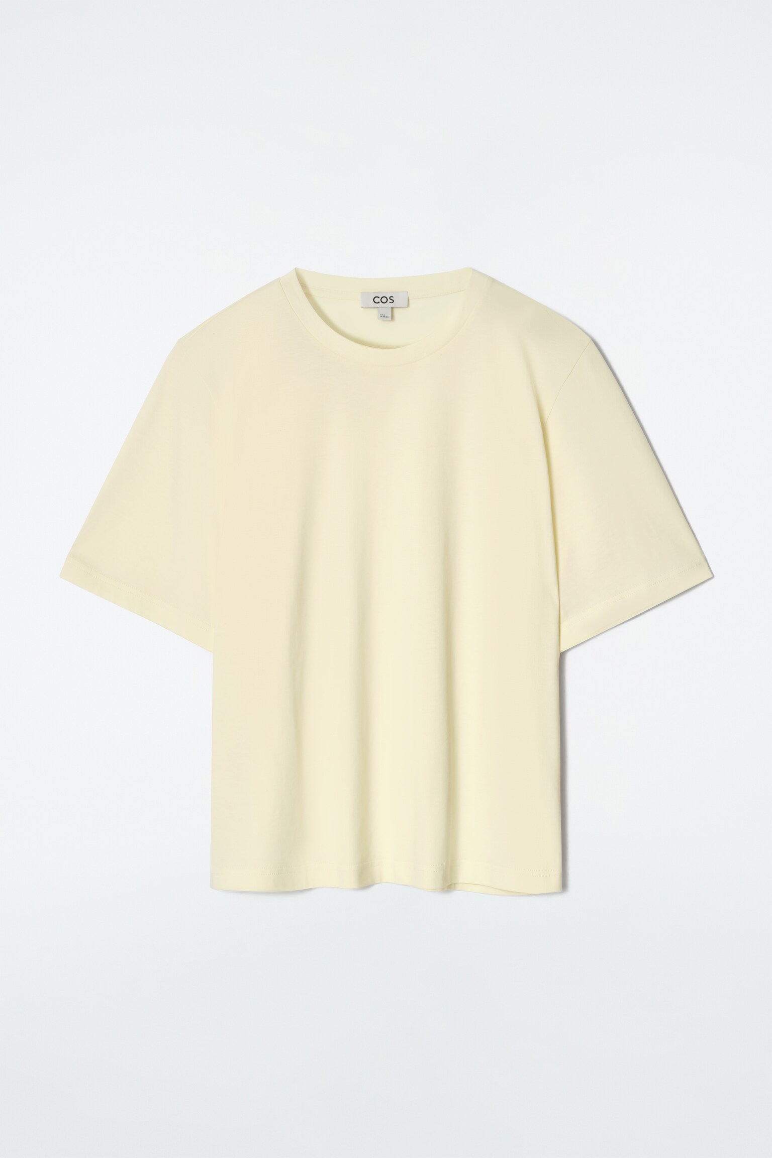 CAMISETA DE ALGODÓN RELAXED FIT - AMARILLO MANTEQUILLA/BLANCO/AZUL MARINO/GRIS JASPEADO - 2