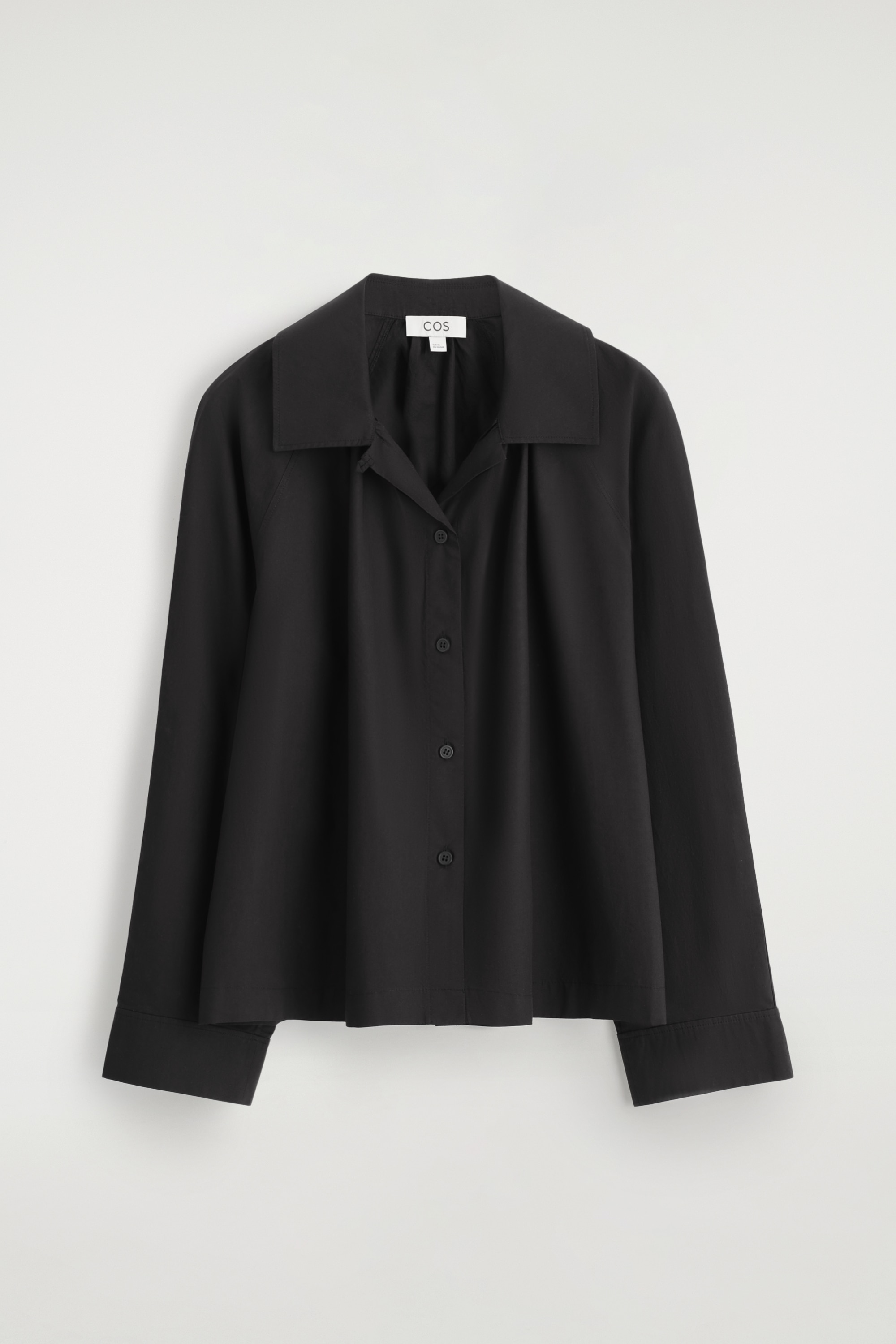 SAMLET PIMA-BOMULDSSKJORTE - SORT/HVID