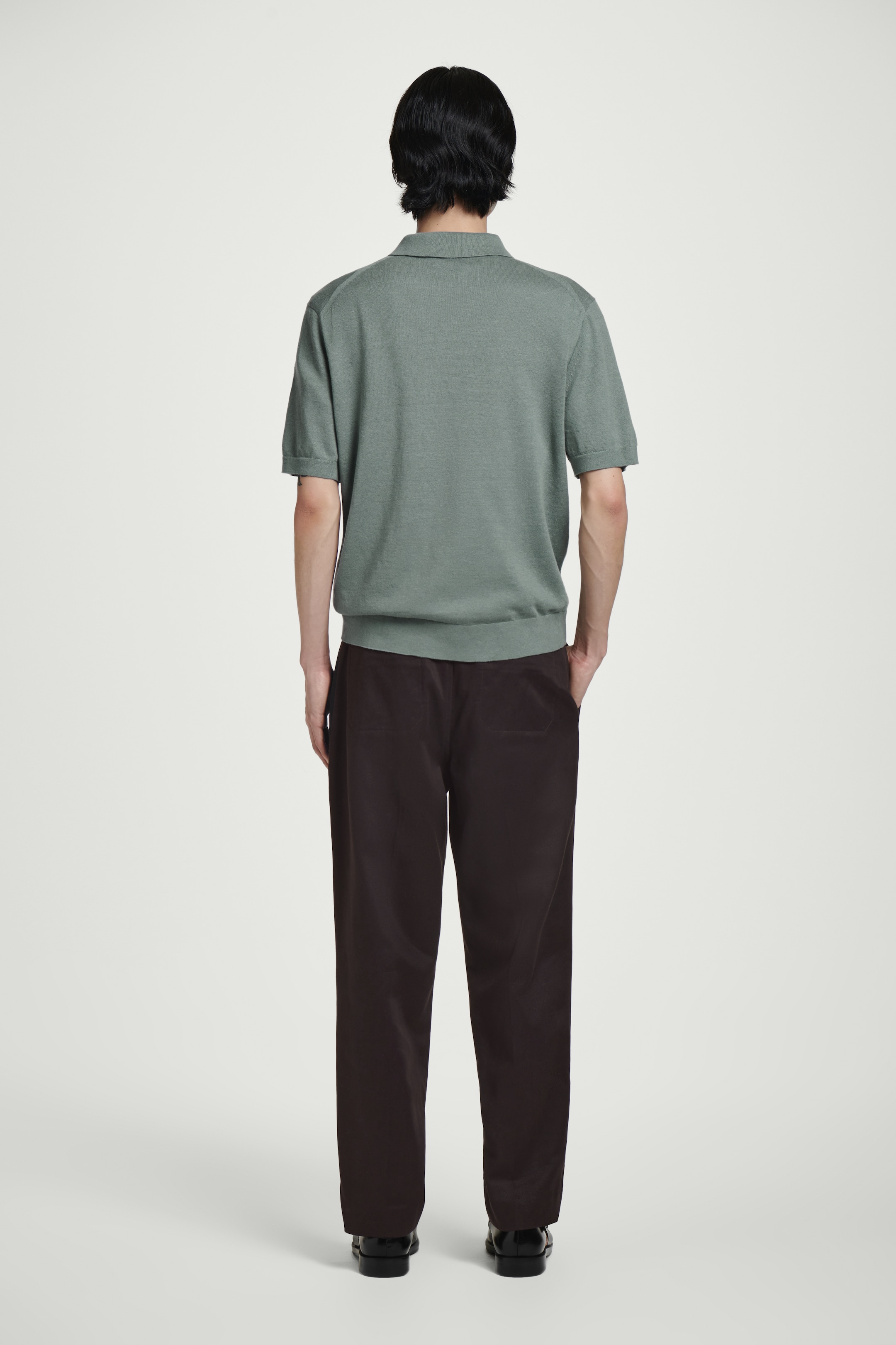 Ver imagen más grande: POLO DE PUNTO DE LINO - VERDE - HOMBRE | H&M ES 4