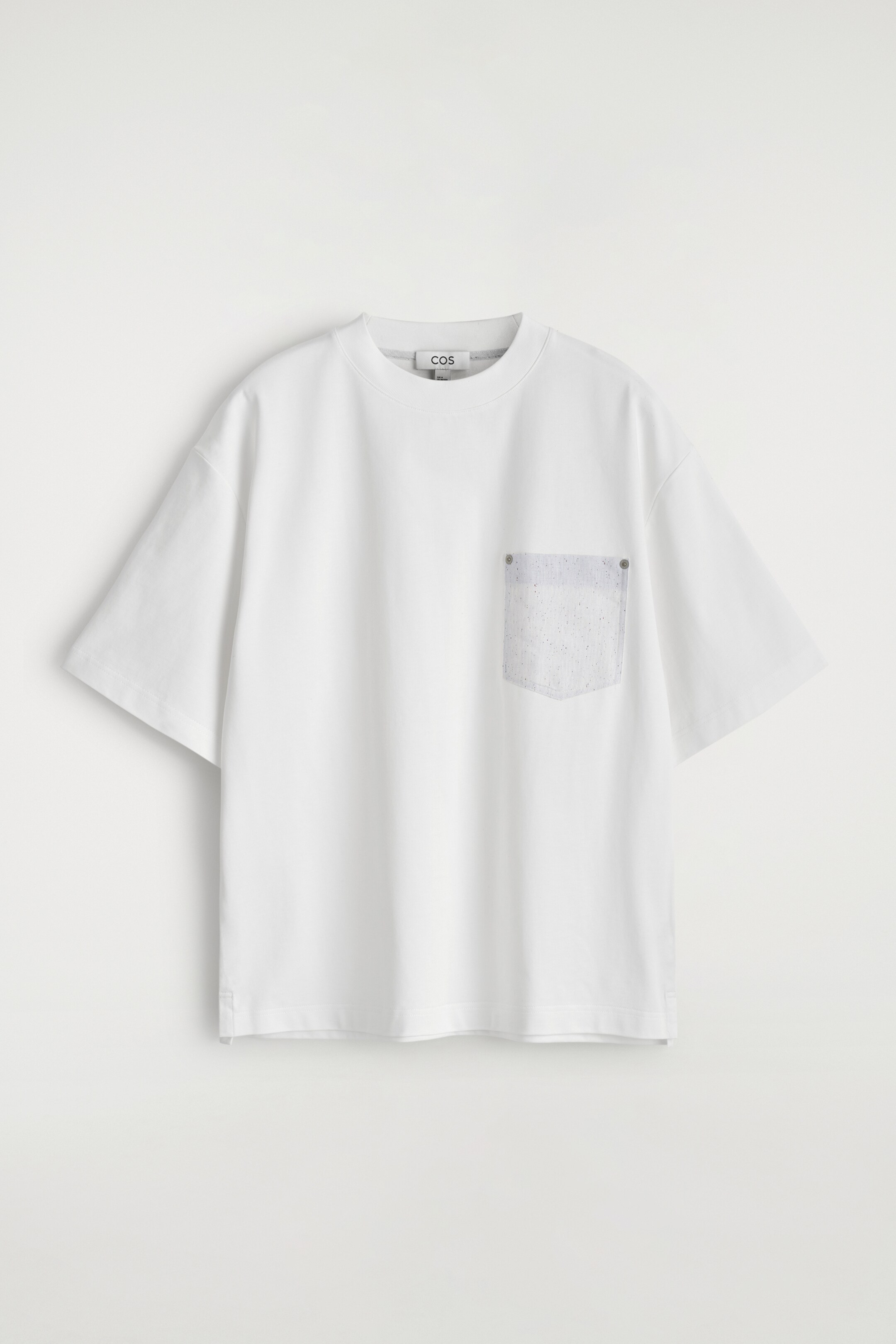 Se større billede: Oversized vævet lomme t-shirt - HVID - HERRE | H&M DK 6