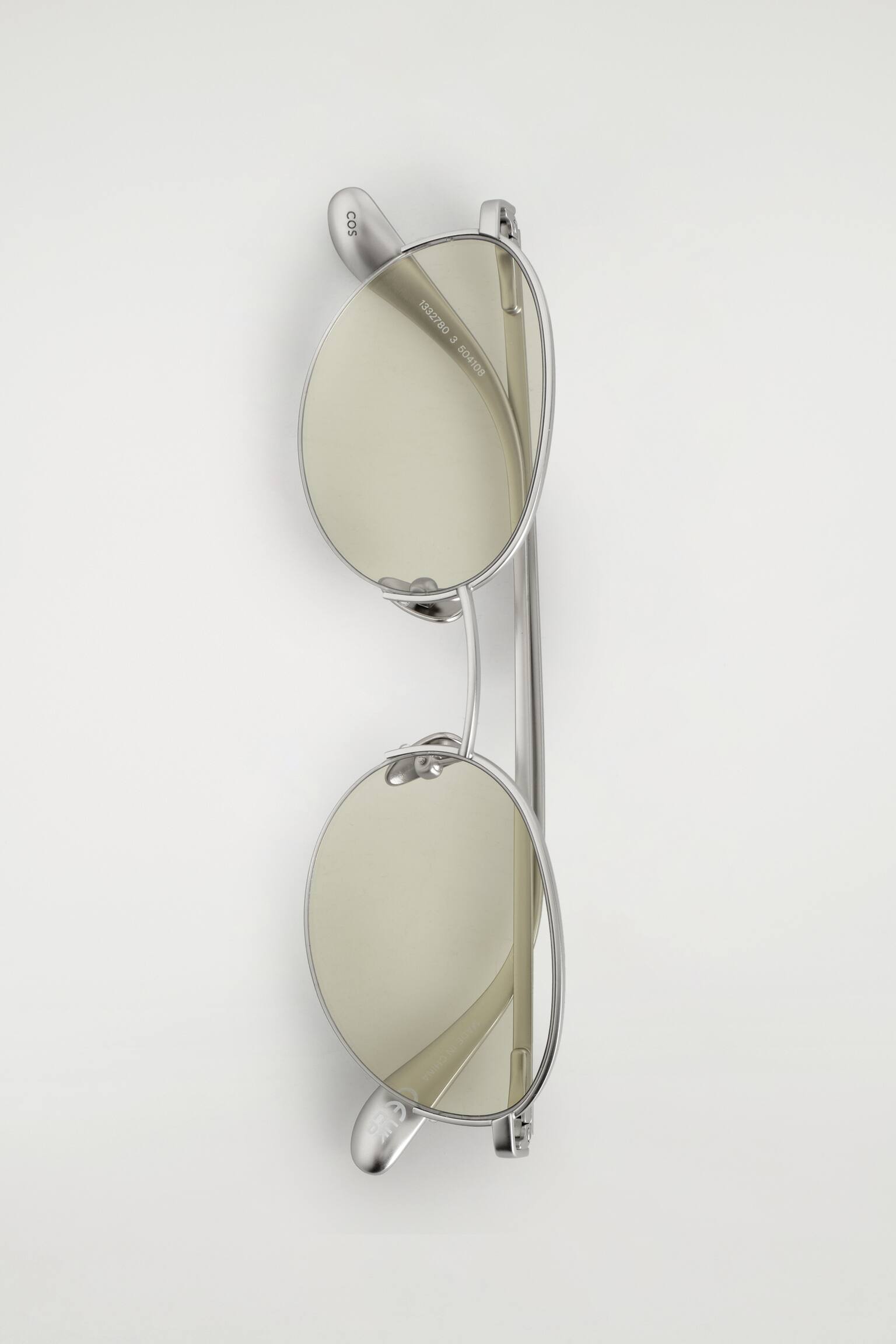 LUNETTES DE SOLEIL RONDES À MONTURE MÉTALLIQUE - ARGENTÉ - 4