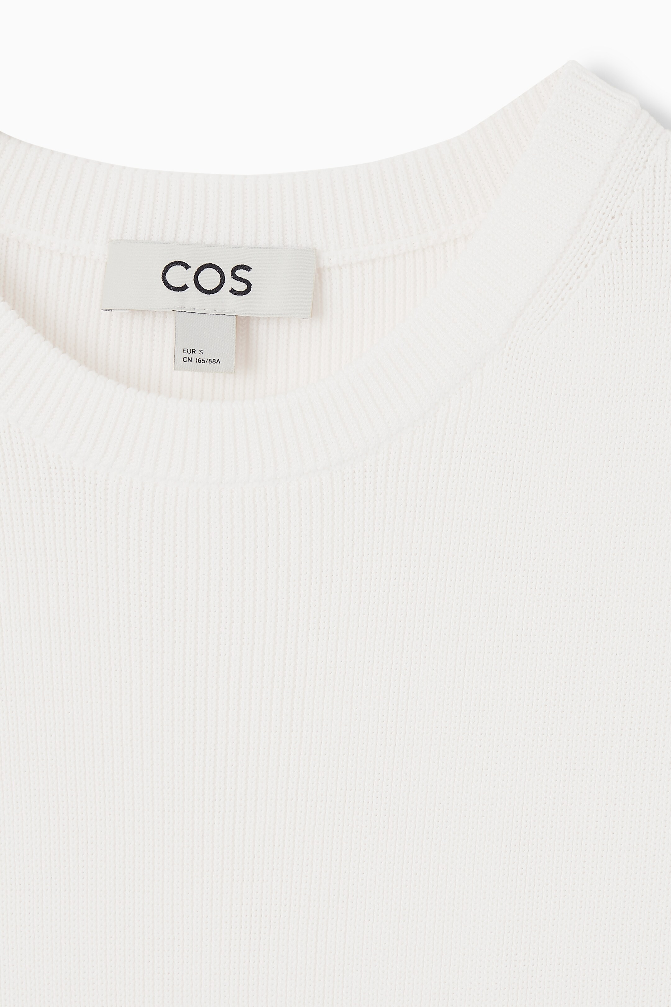 Ingrandisci l'immagine: RIBBED-KNIT DROPPED-WAIST MINI DRESS - WHITE - DONNA | H&M CH 3