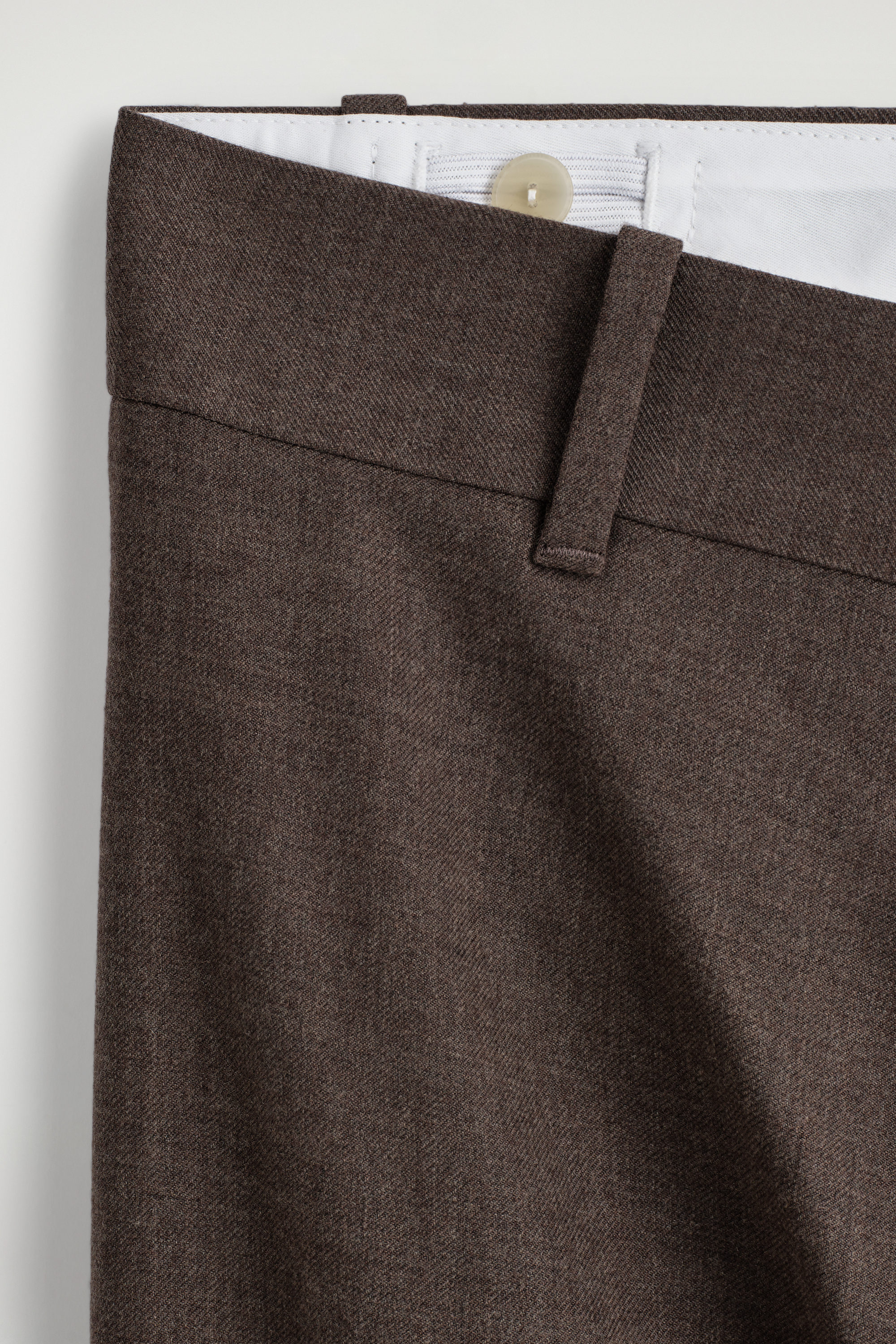 WOOL TAPERED PANTS - CHESTNUT MÉLANGE | COS US