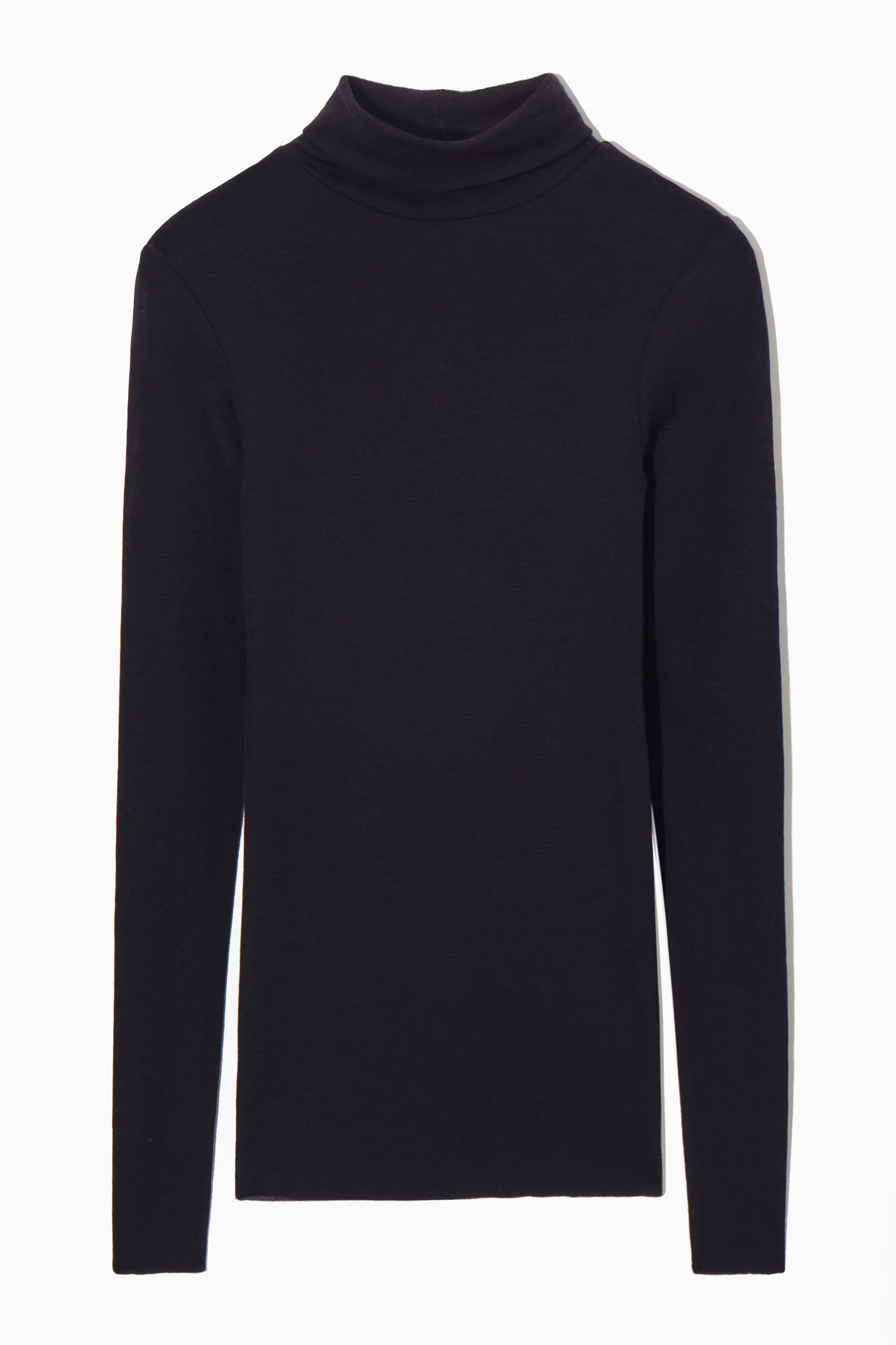 新品　BRIEFING　FINE MERINO HIGH NECK KNIT MERINO WOOL TURTLENECK TOP - NAVY | COS