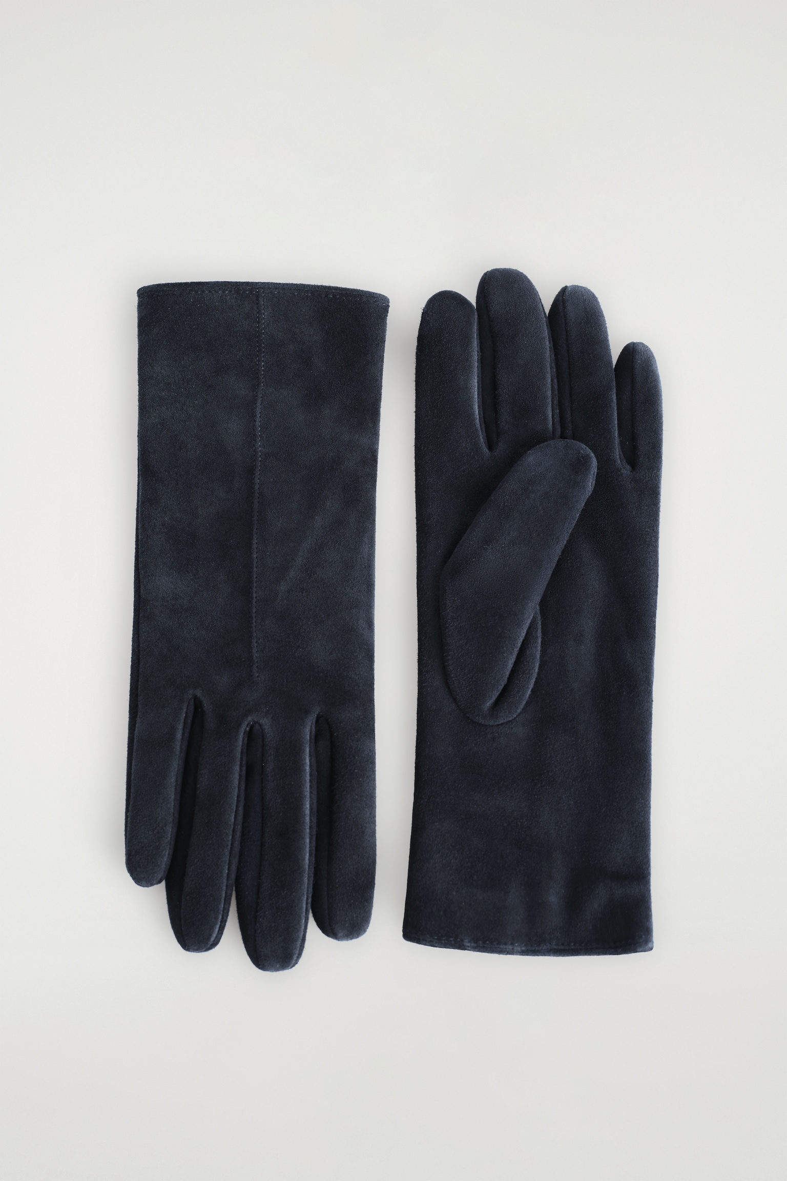 GANTS EN DAIM DOUBLÉS DE CACHEMIRE - BLEU MARINE - 2