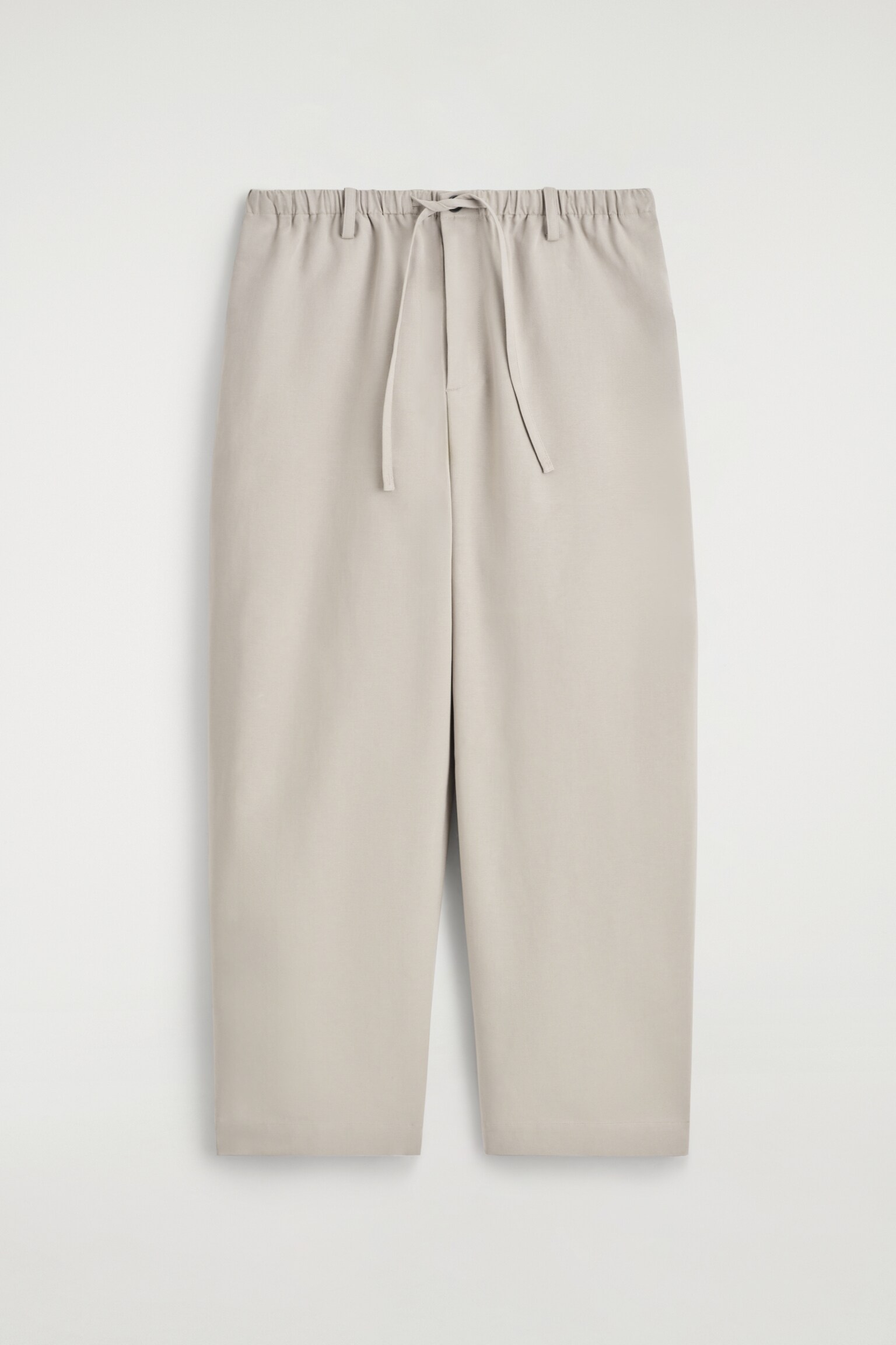 PANTALON BARREL TAILLE AJUSTABLE - BEIGE/NOIR - 2