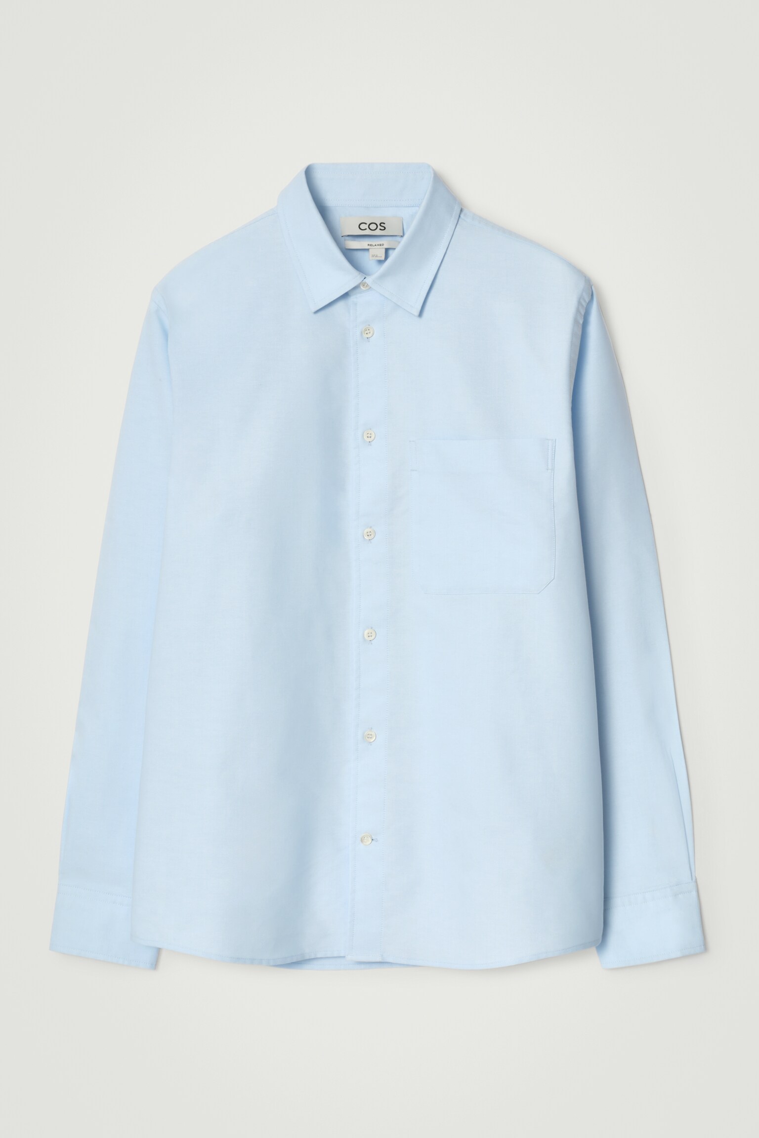 CHEMISE OXFORD DÉCONTRACTÉE - BLEU CIEL/BLANC - 2