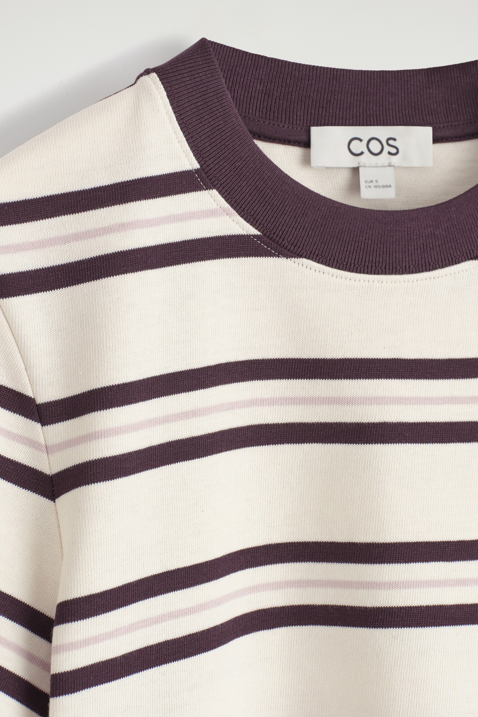 SCHLICHTES T-SHIRT MIT NORMALER PASSFORM - WEISS/BURGUNDERROT/GESTREIFT/NAVYBLAU/GRAU MELIERT/WEISS/SCHWARZ/ROSA/NAVYBLAU/KHAKI/Schwarz/NAVYBLAU/WEISS/STREIFEN/ANTHRAZITGRAU MELIERT/WEISS/WEISS/SCHWARZ/GESTREIFT - 3