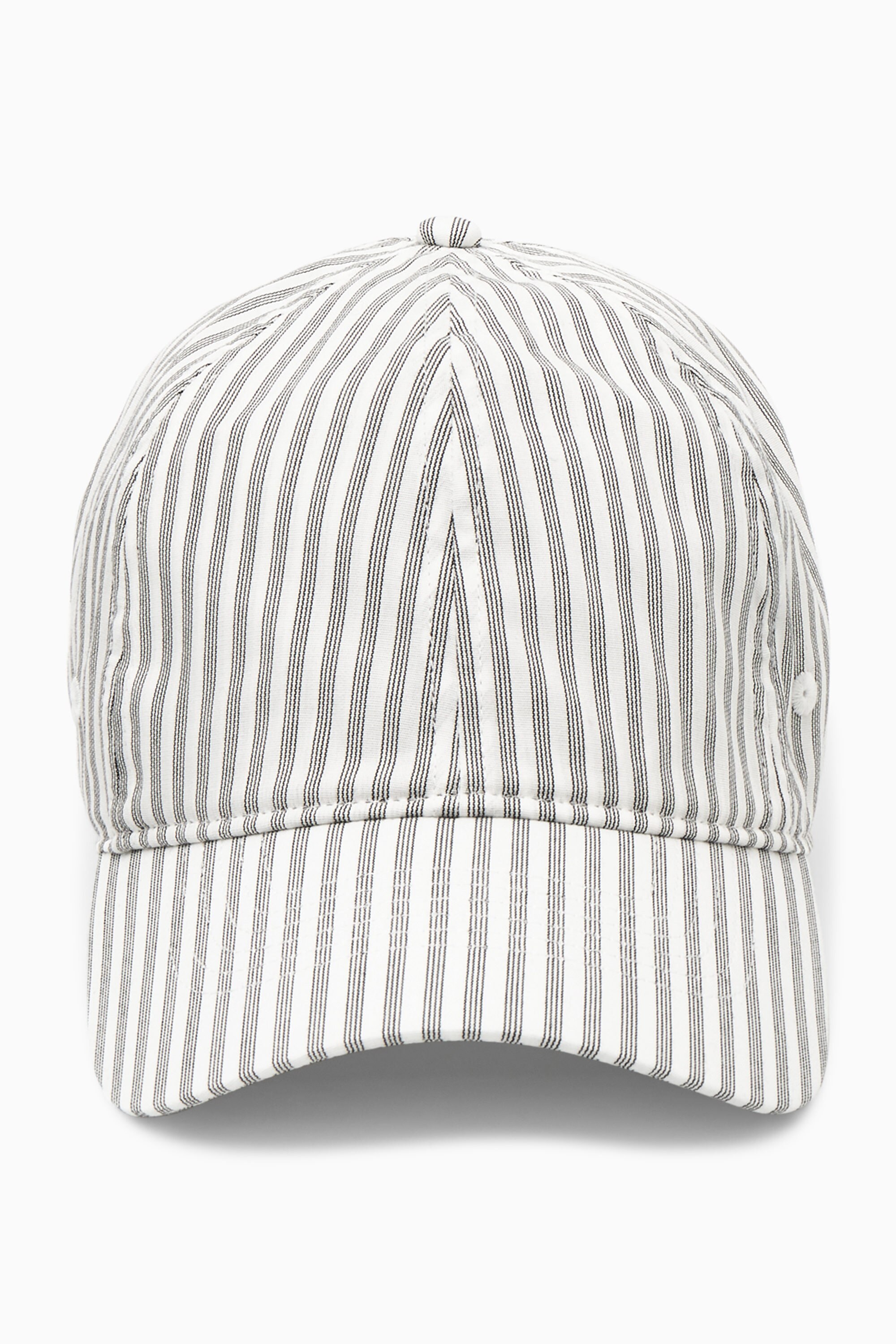 STRIPED BASEBALL CAP - WHITE / STRIPED | COS