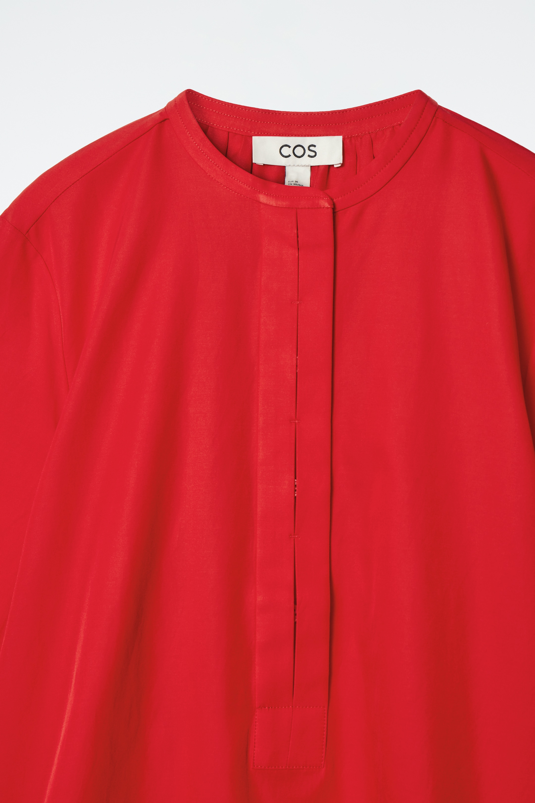 View larger image: BALLOON-SLEEVE SILK BLOUSE - RED - Ladies | H&M GB 7