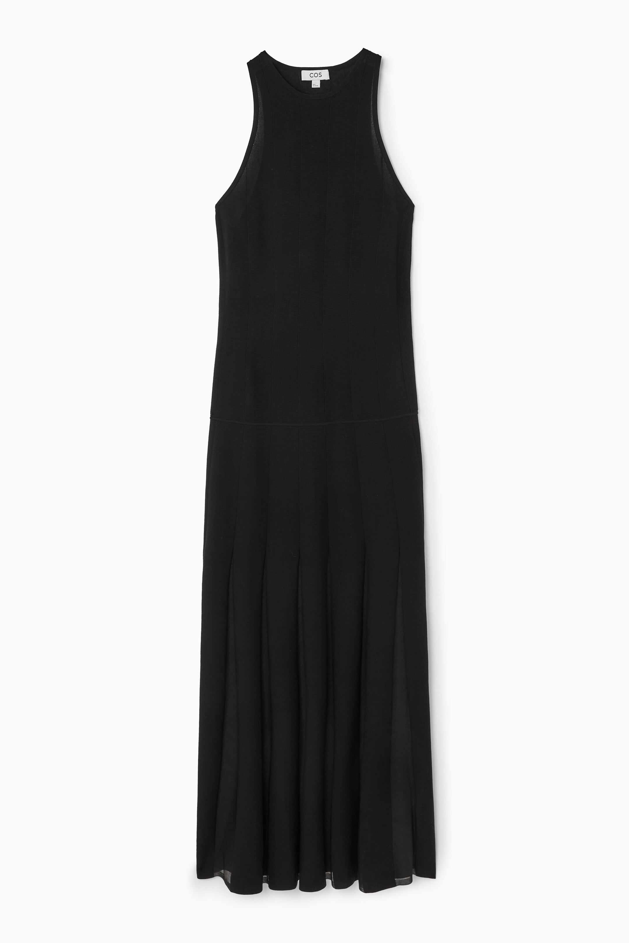 View larger image: PLEATED RACER-NECK MAXI DRESS - BLACK - Ladies | H&M GB 1