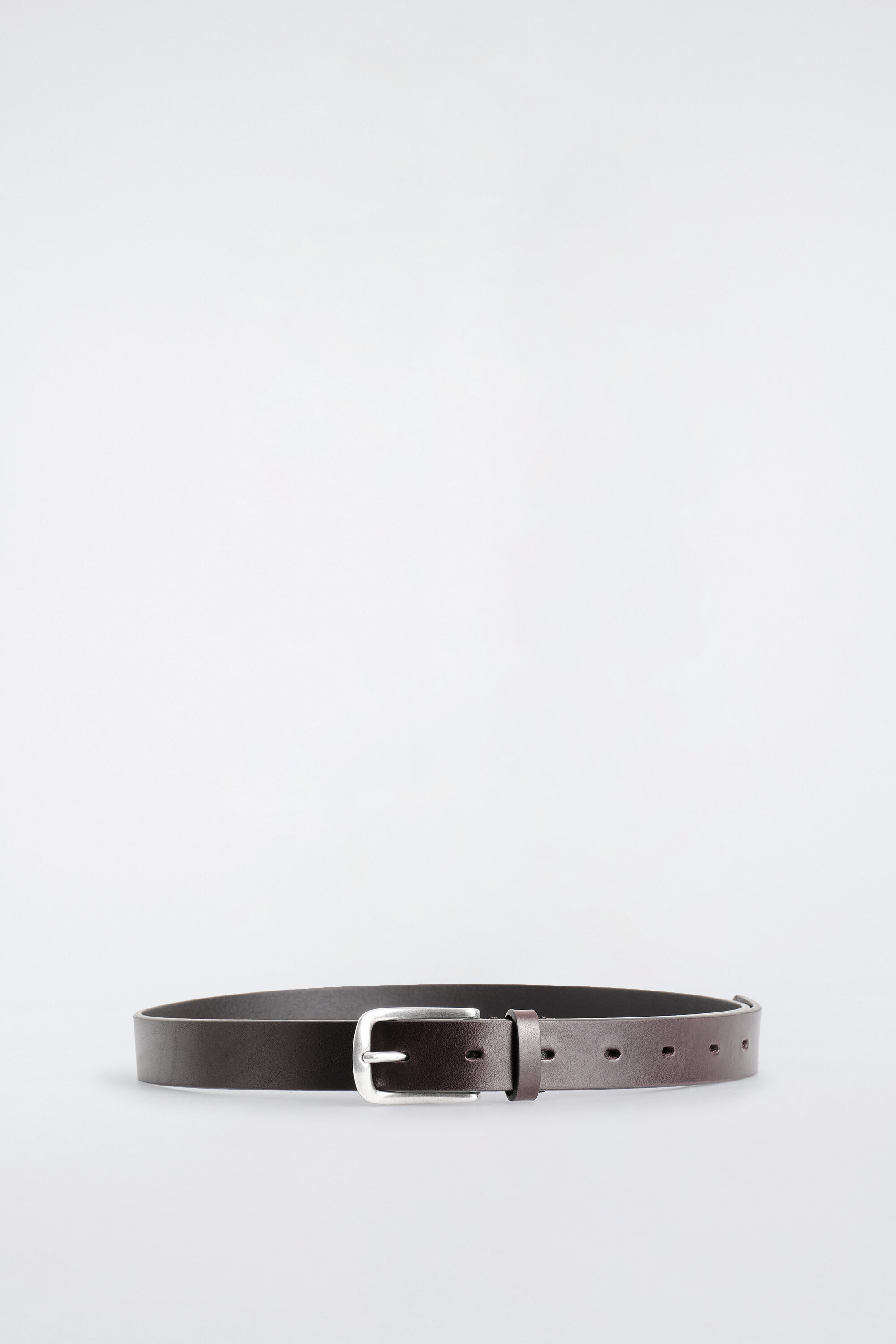 SQUARE-BUCKLE LEATHER BELT - thumbnail 5